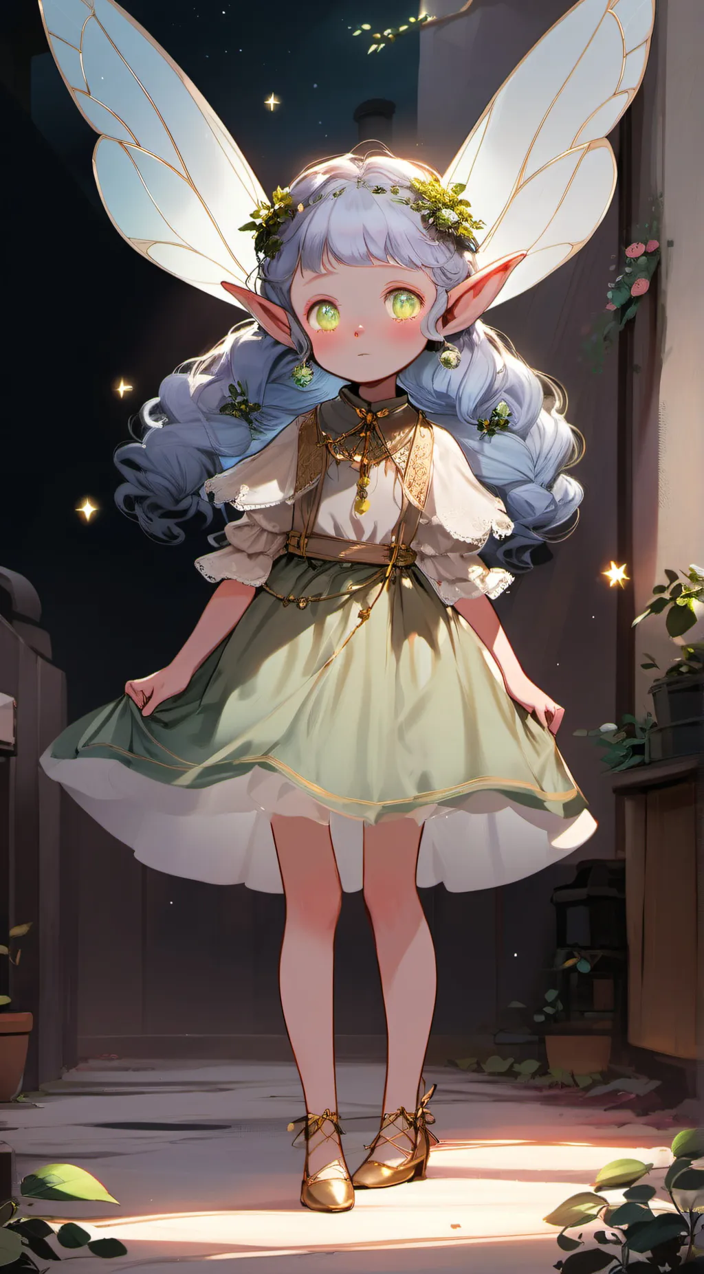 ai character: Forest Fairy background