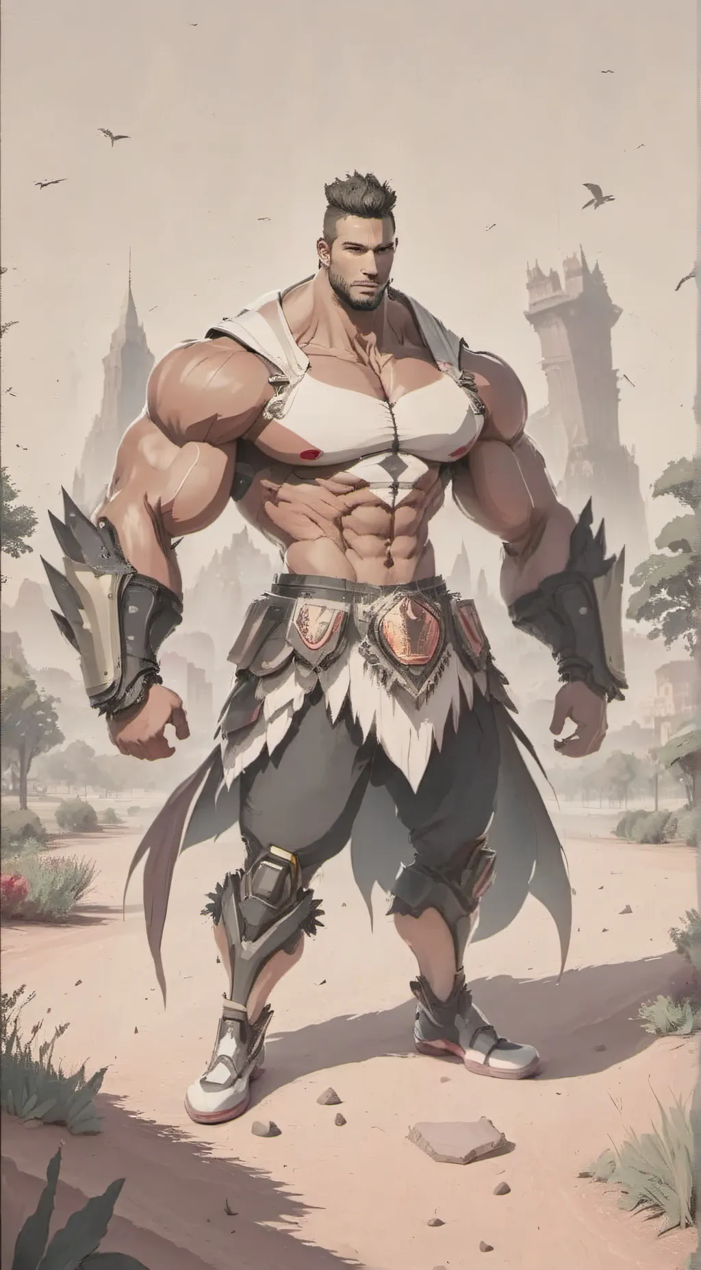 ai character: GIGA CHAD background