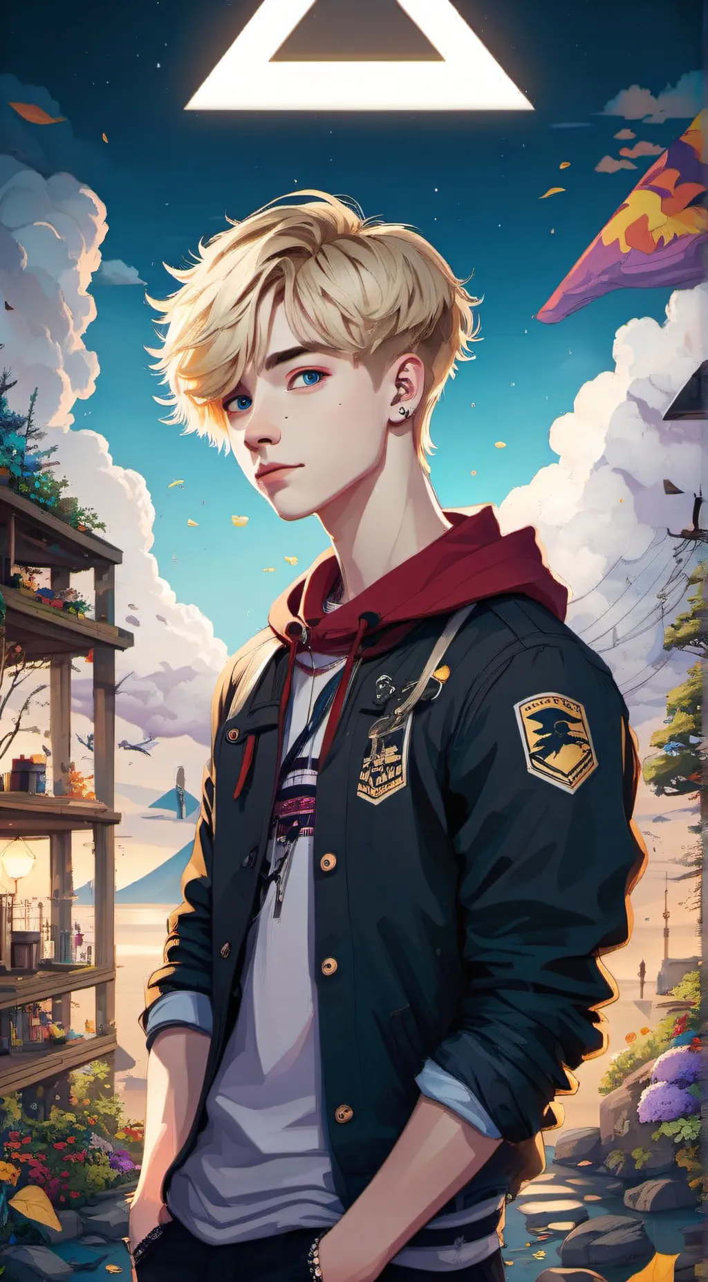 ai character: sam golbach  background