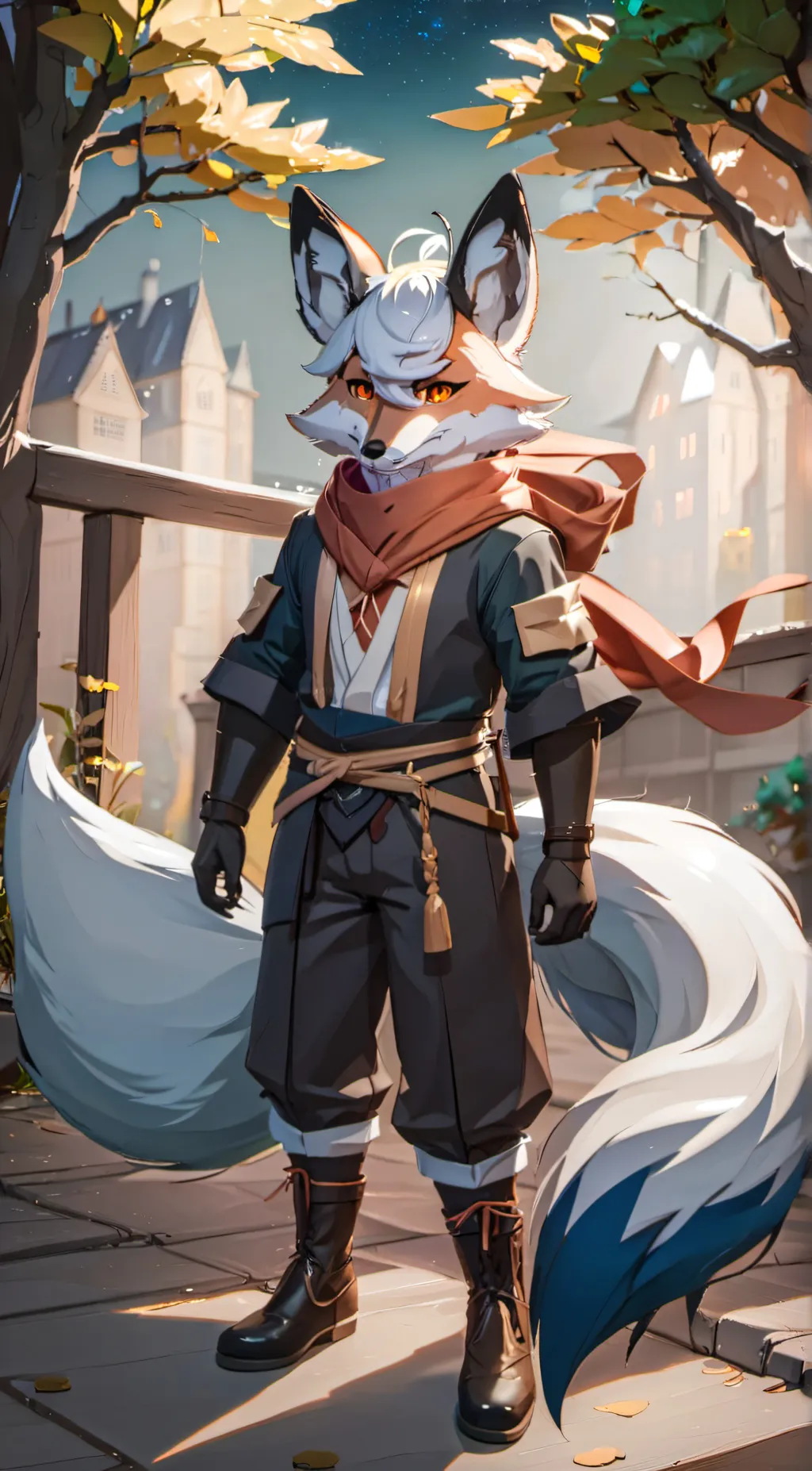 ai character: foxy the boss  background