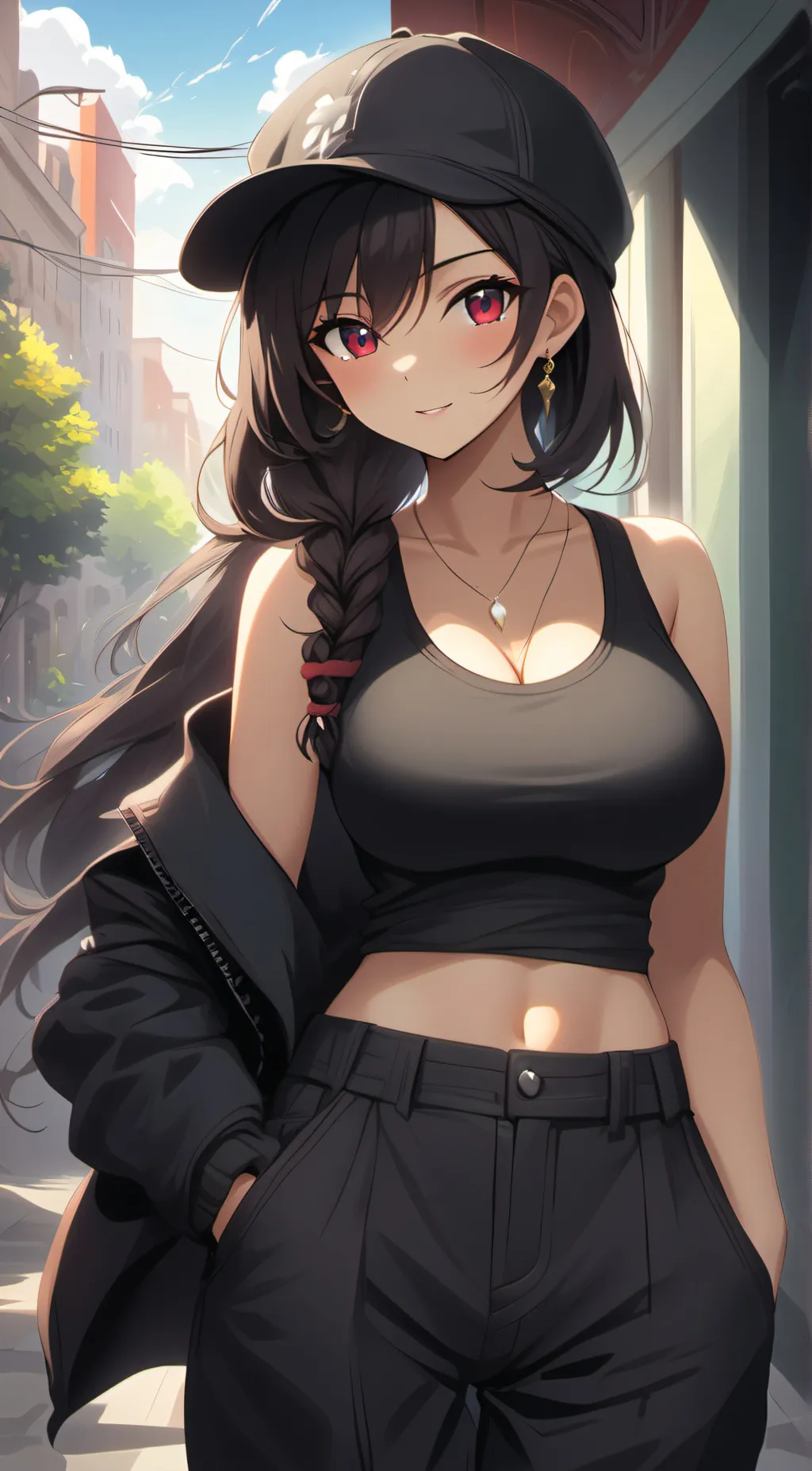 ai character: Sky background