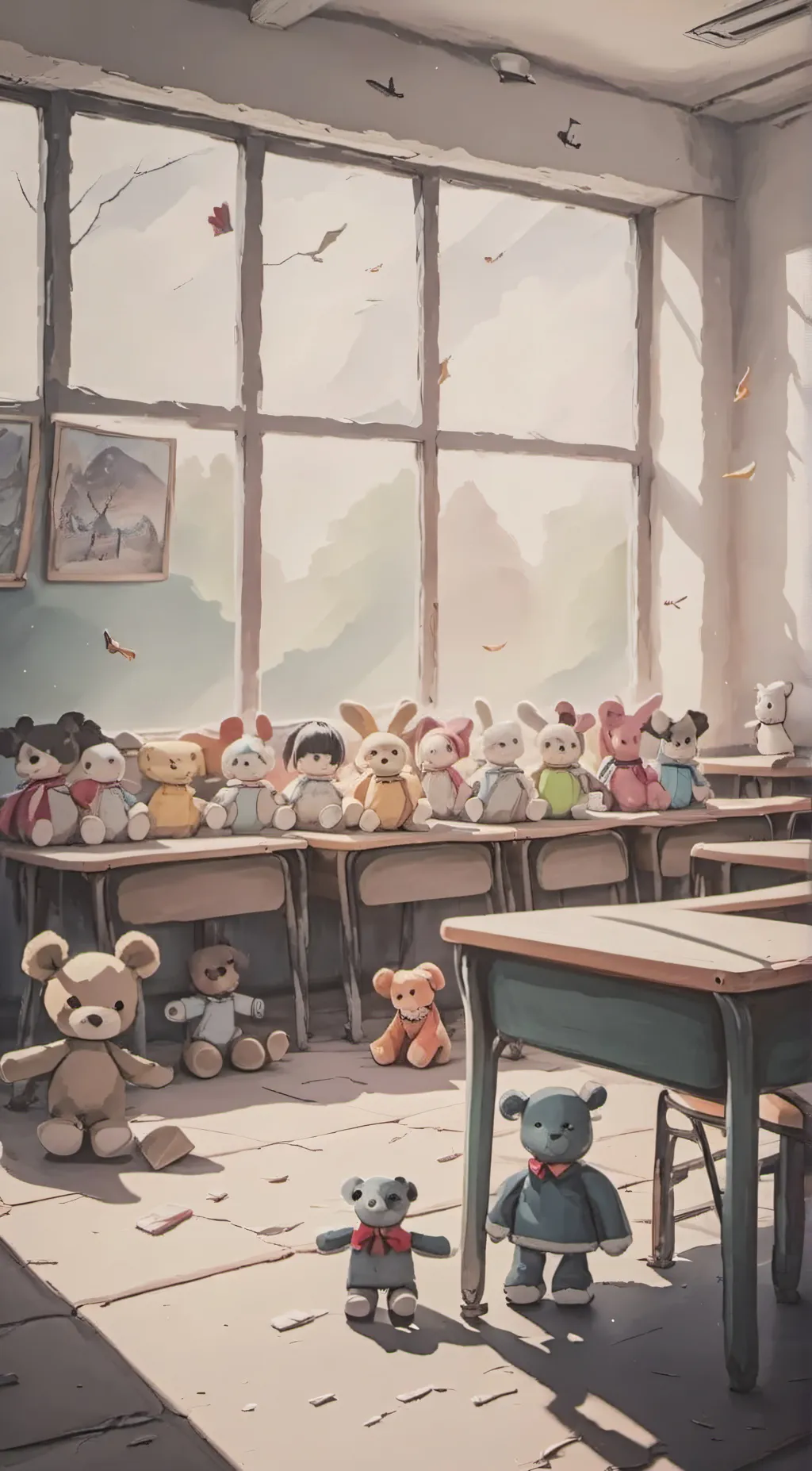 ai character: smileycriterschool background