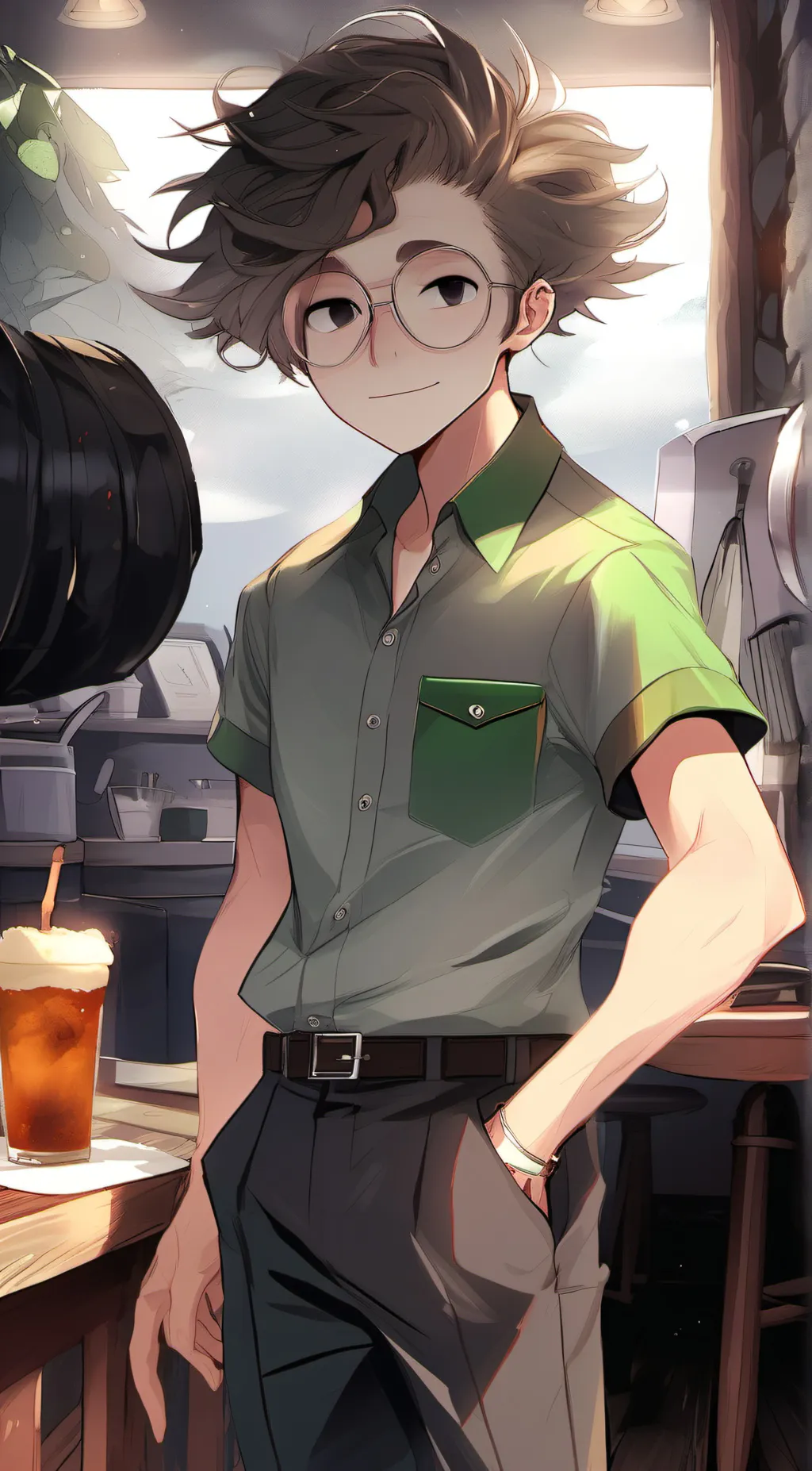 ai character: Tommy  background