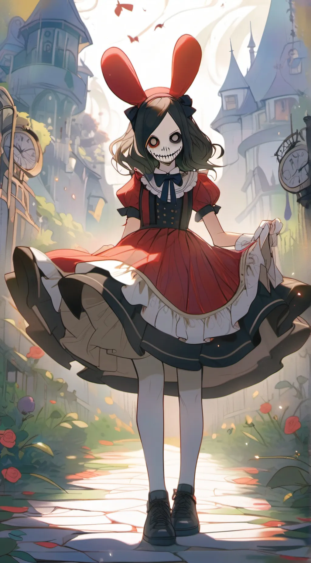 ai character: Chisuke bunny background