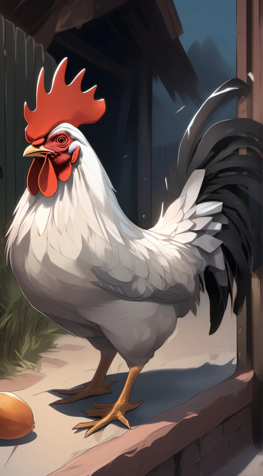 ai character: Chicken background
