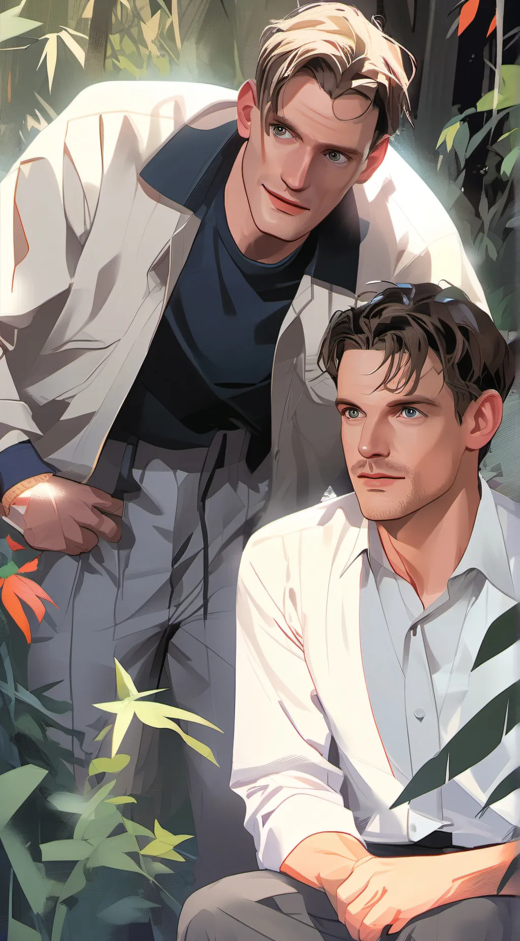 ai character: Stu & Billy background