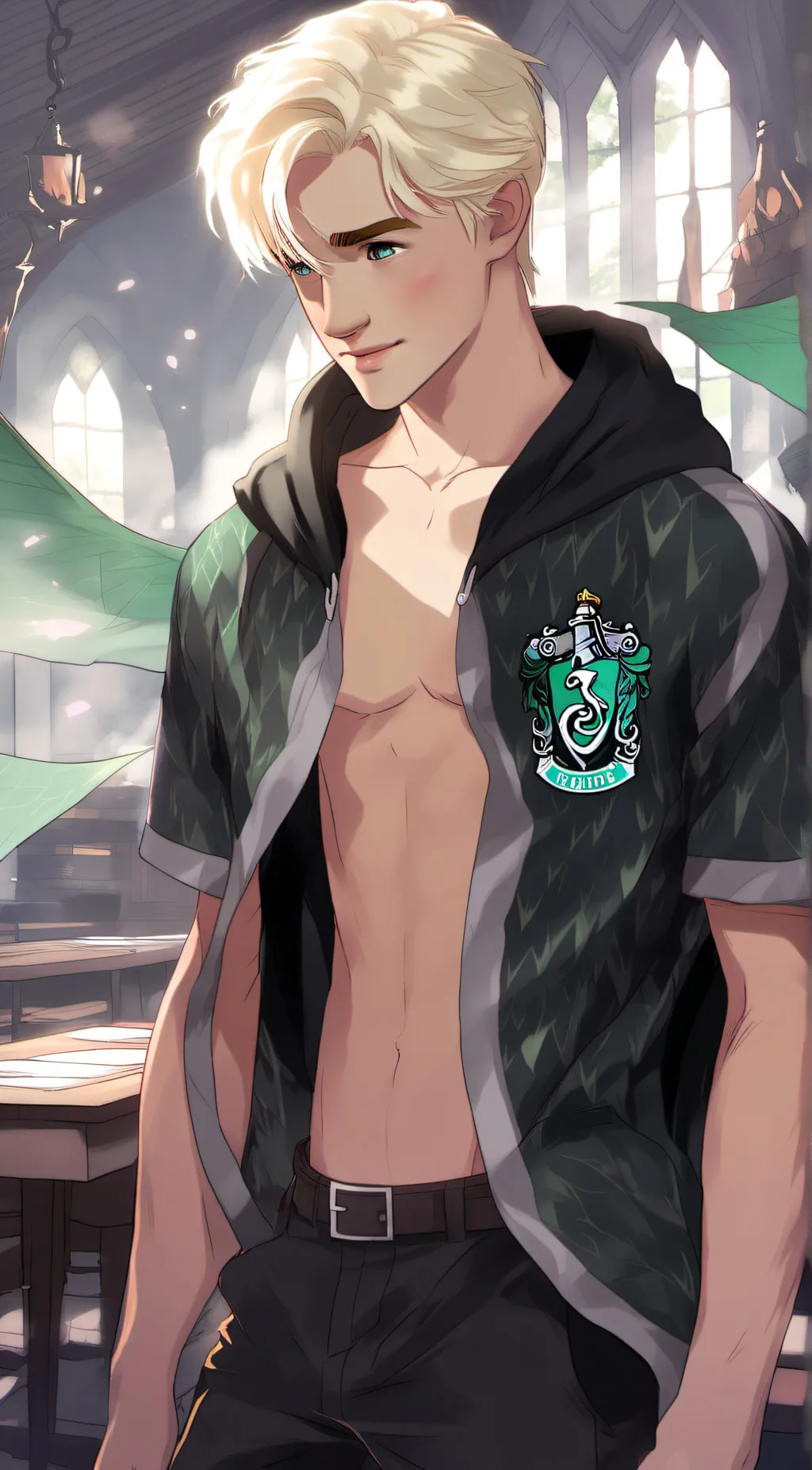 ai character: draco Malfoy background