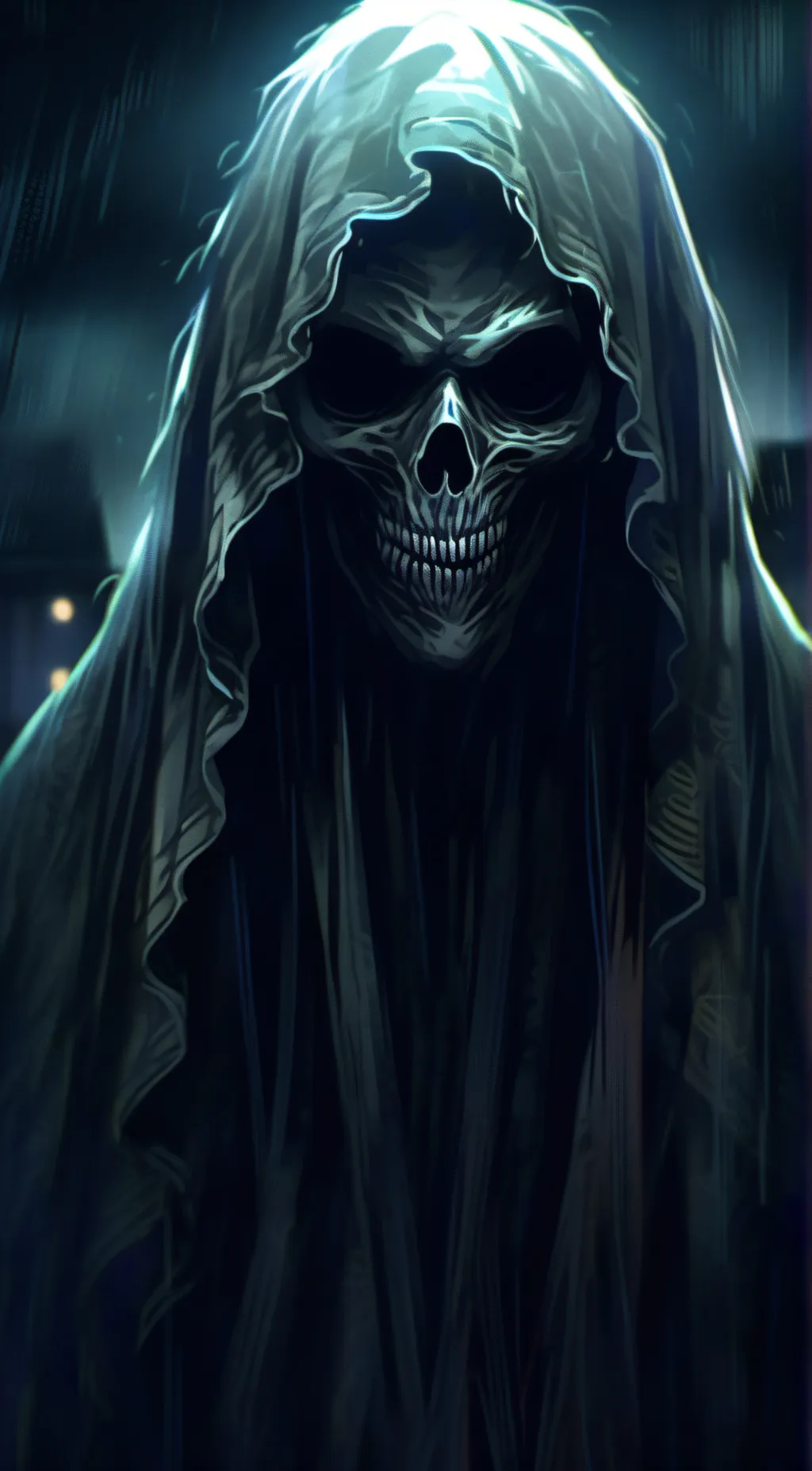 ai character: Grimm reaper  background