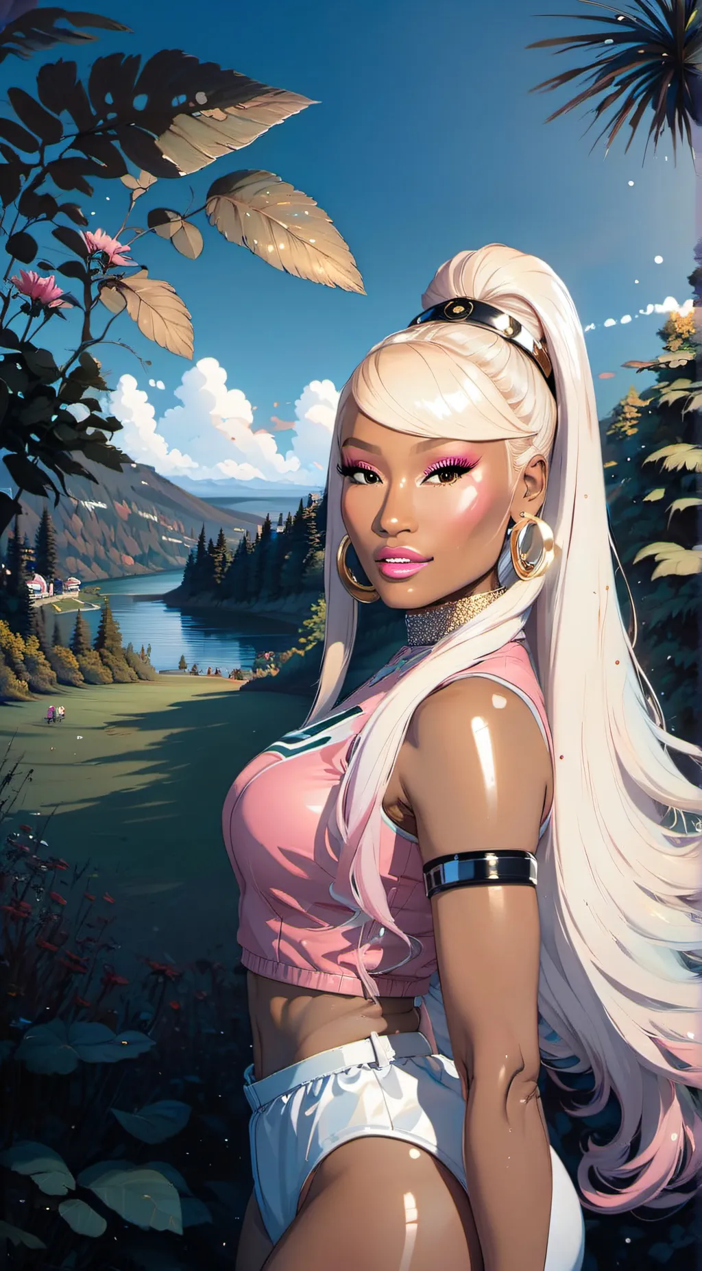 ai character: Nikki minaj background