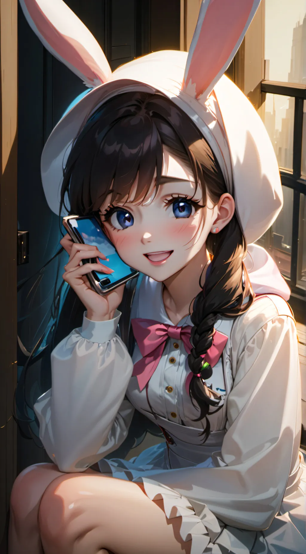 ai character: Bunny Buns  background