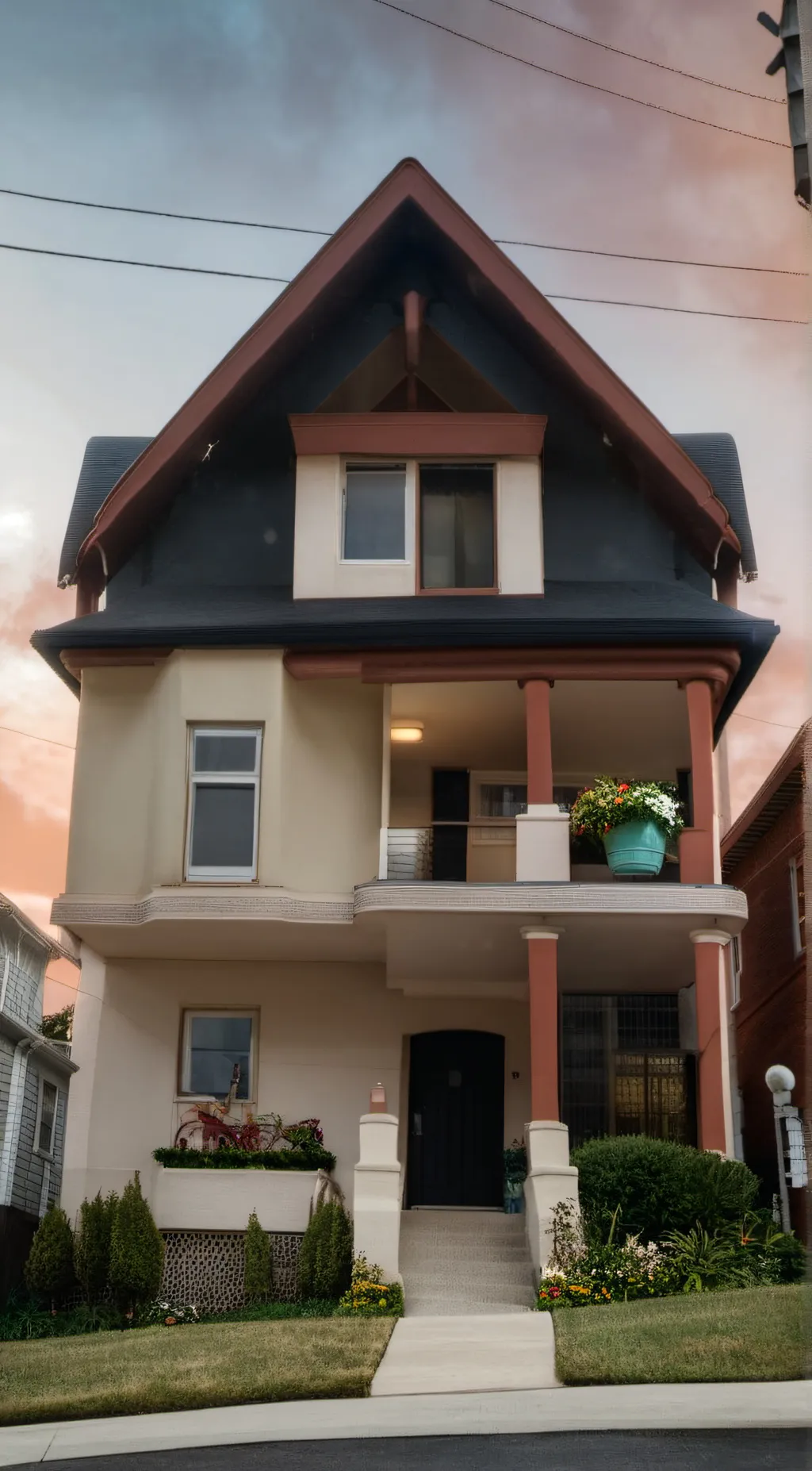 ai character: TADC House background