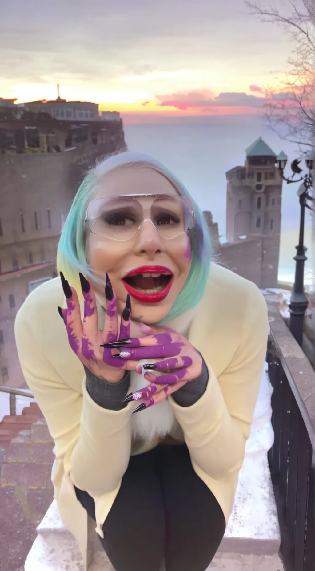 ai character: Crazy person background