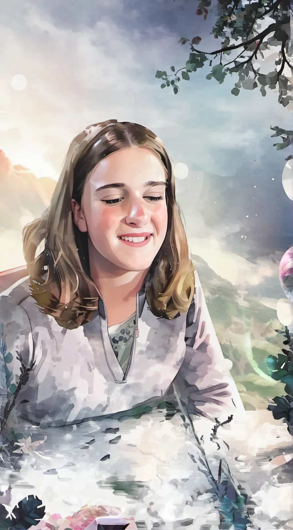 ai character: Miranda  background