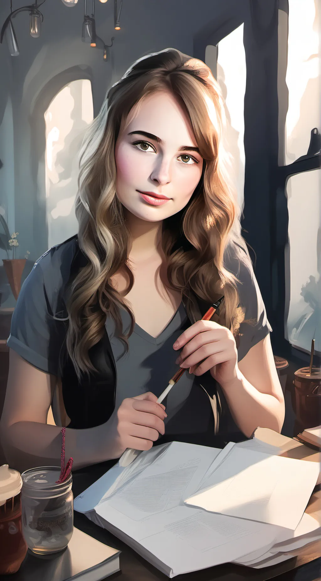 ai character: Malaya Gonzales  background