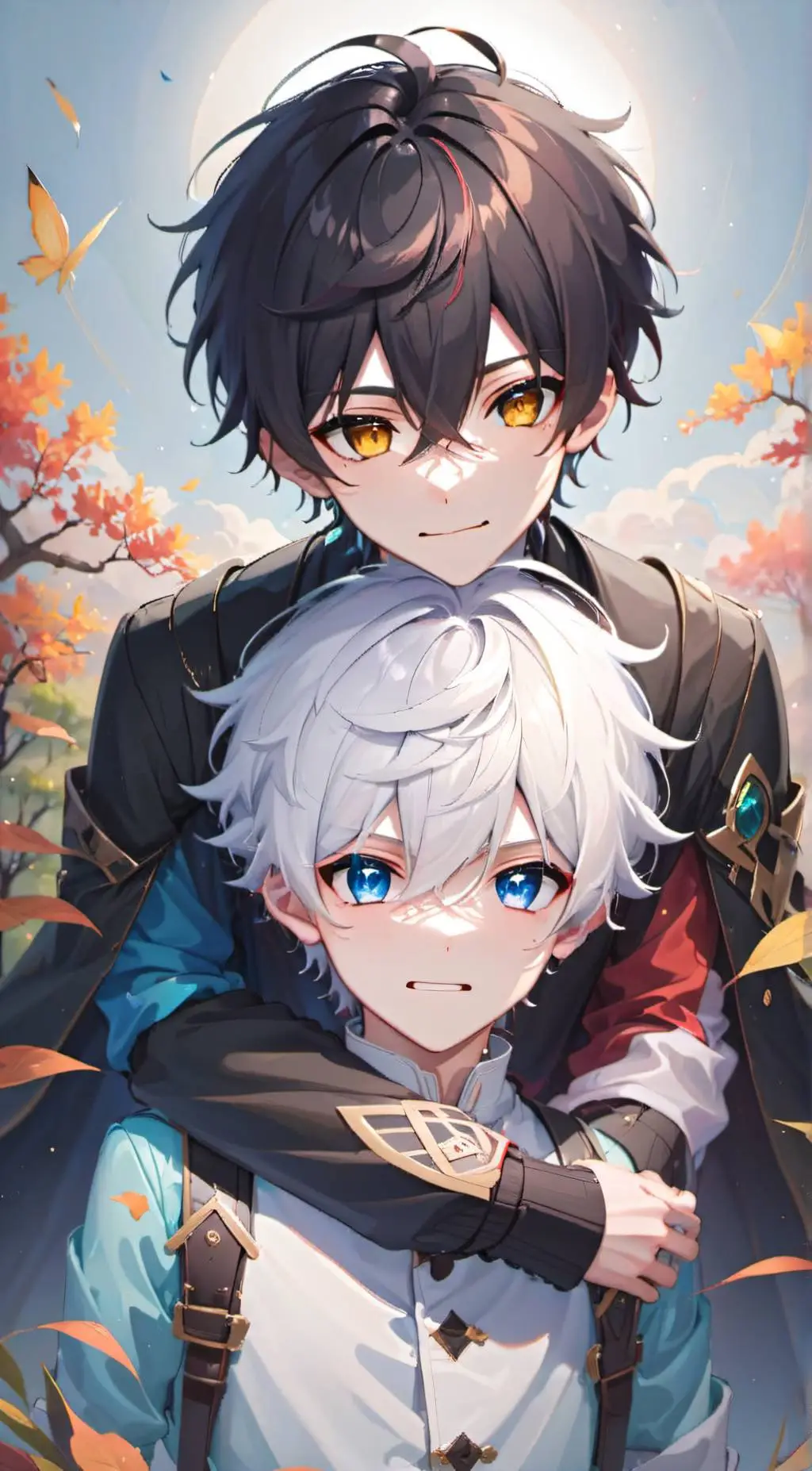 ai character: Joshua and Isaac  background