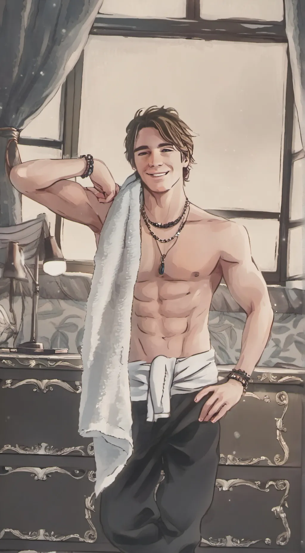 ai character: Aaron-daddydaughte background