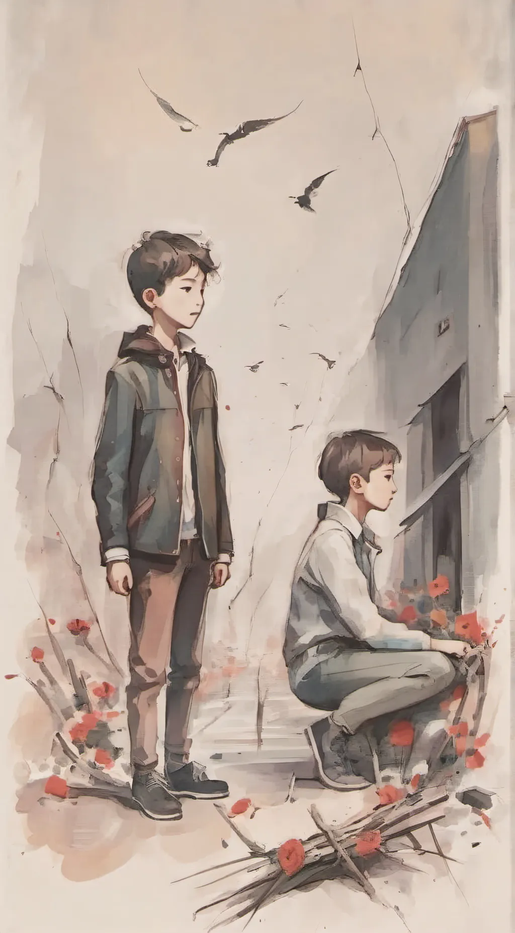 ai character: riot and rich background