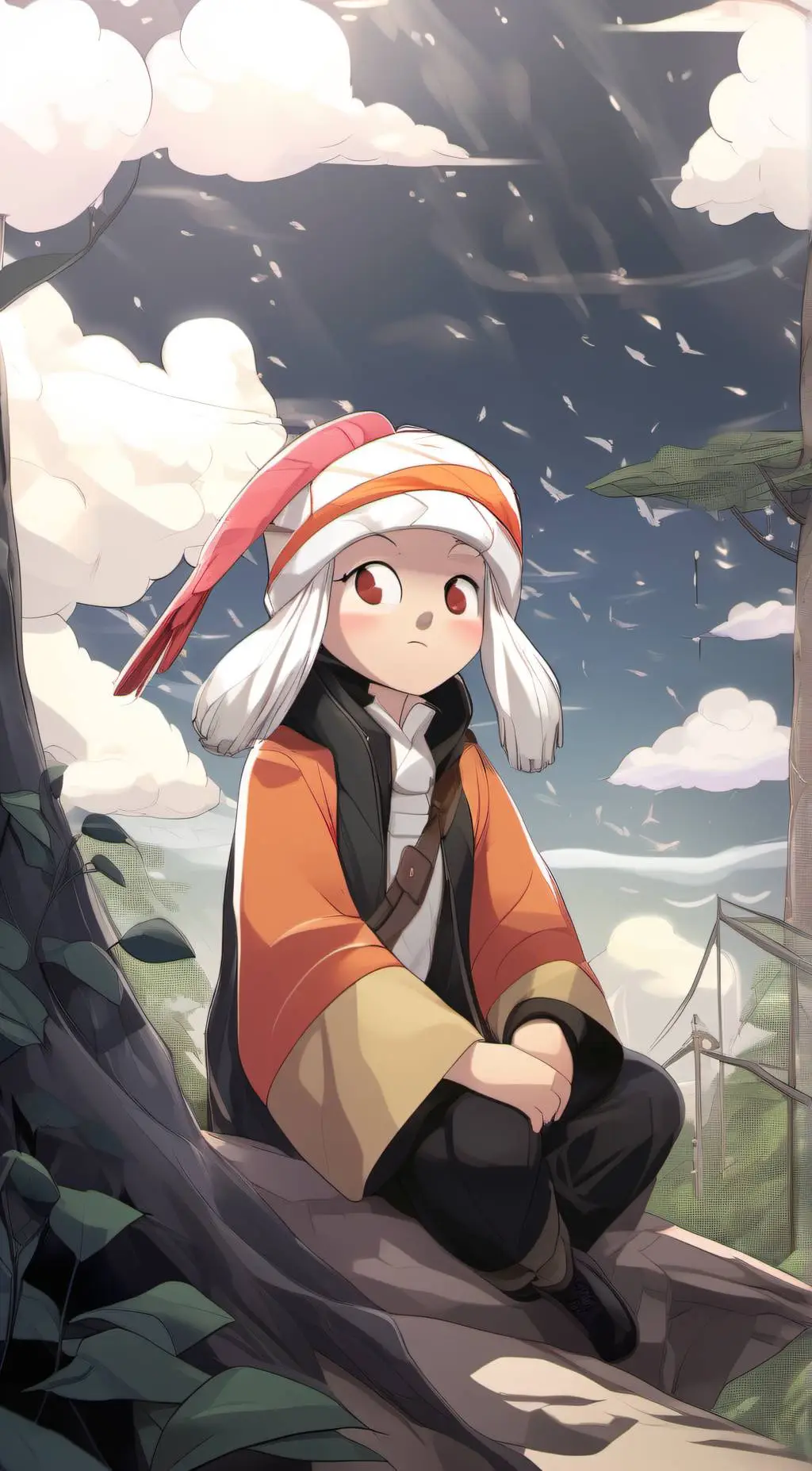 ai character: tadc but sus very  background