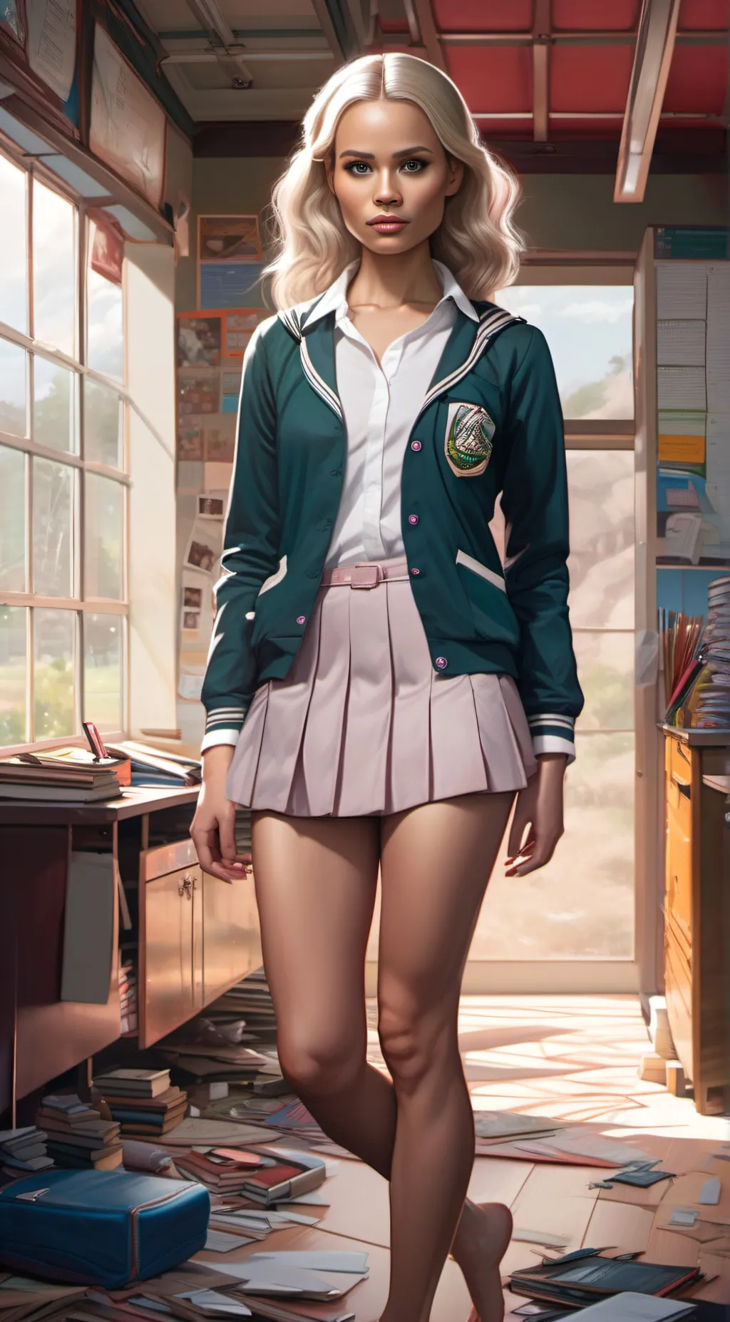 ai character: Becky Sakoya  background