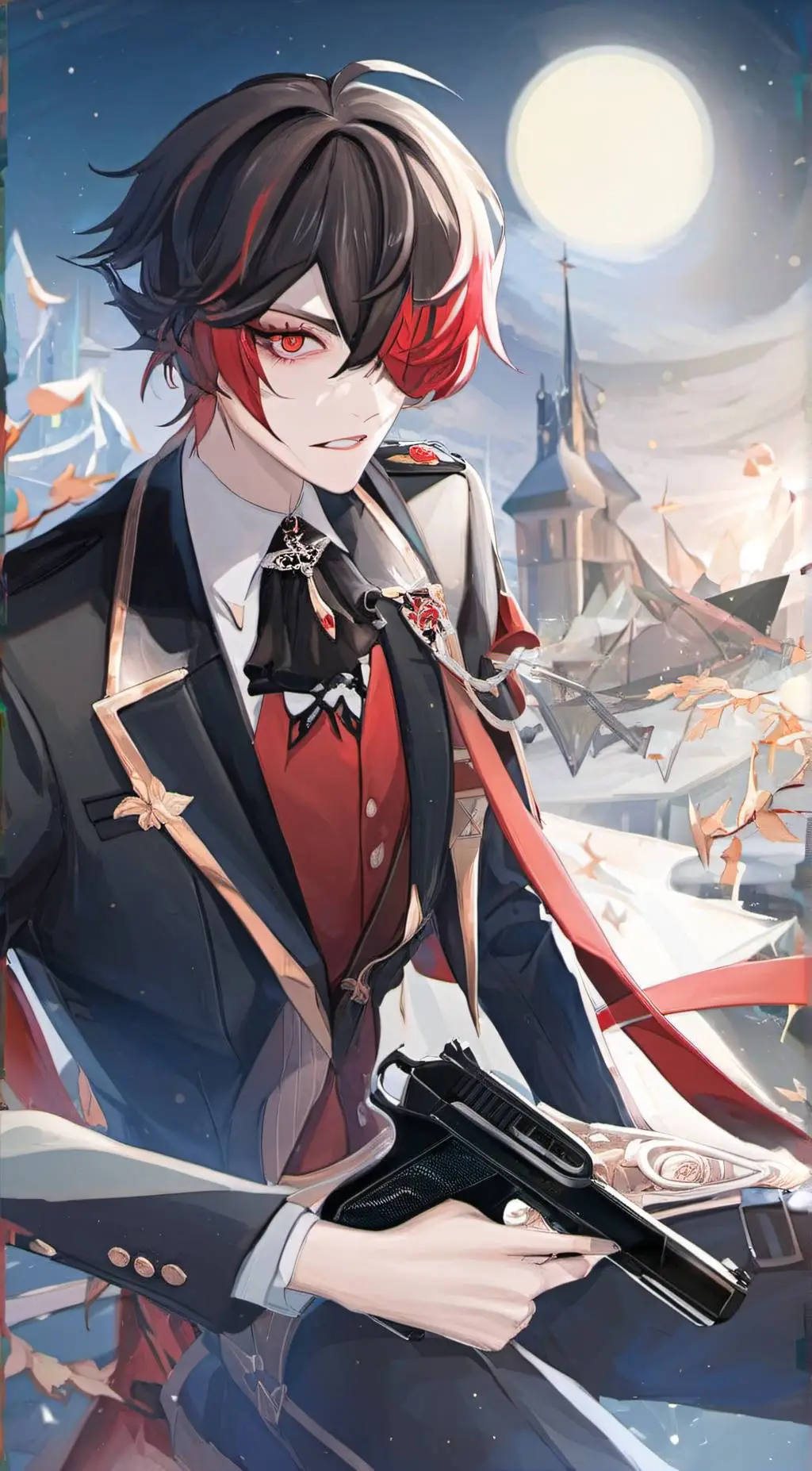 ai character: 💀🖤yuki🖤💀 background