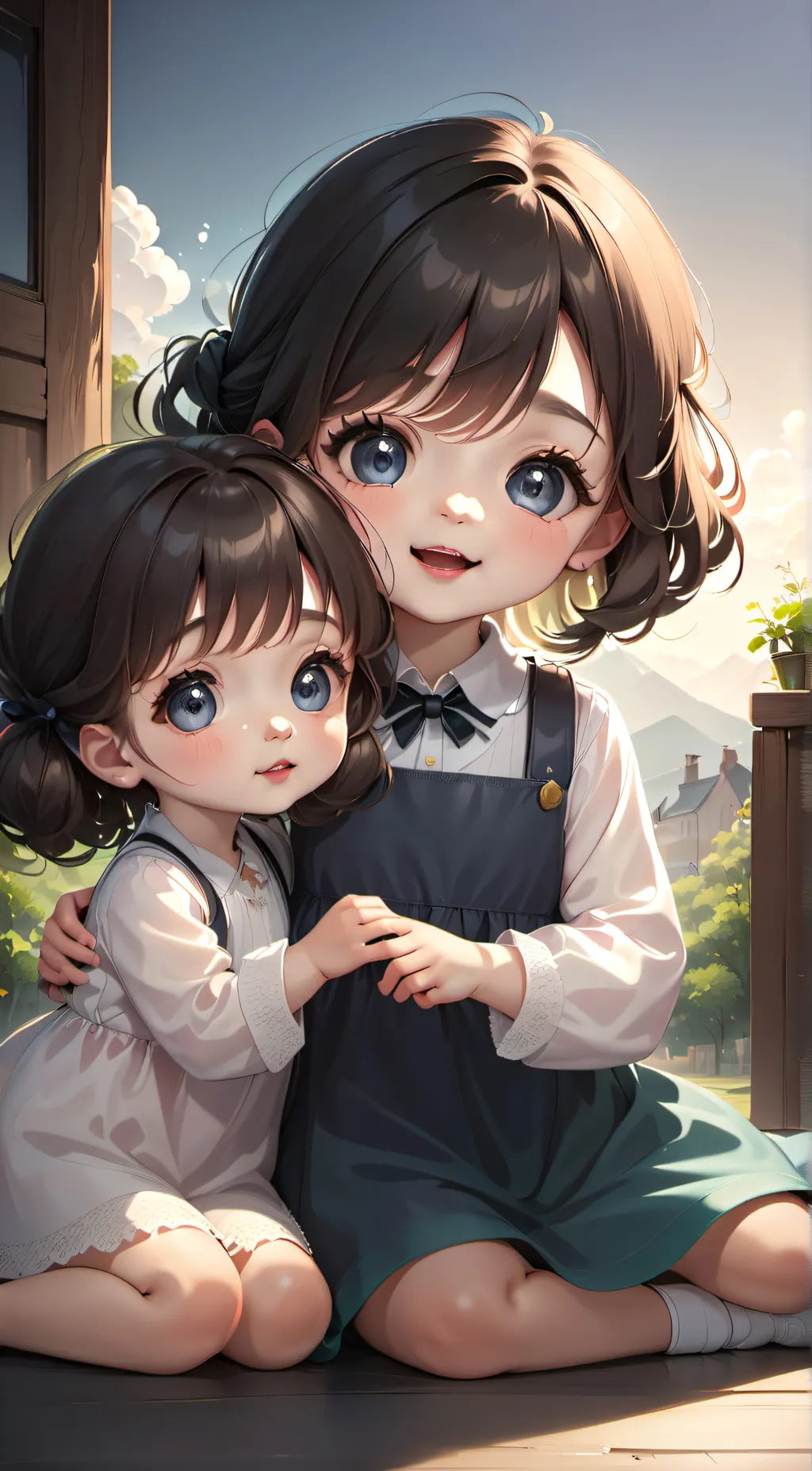 ai character: Erin And Olivia background