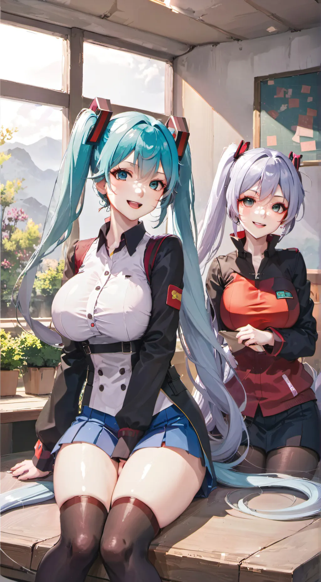 ai character: mika and suki background