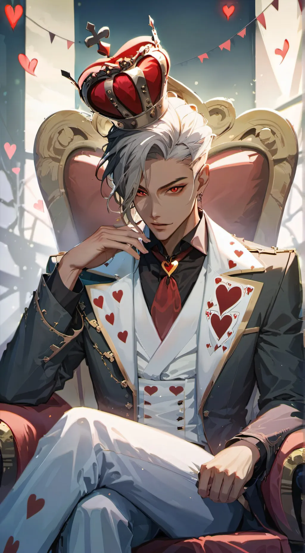 ai character: Hayz Heart  (King) background