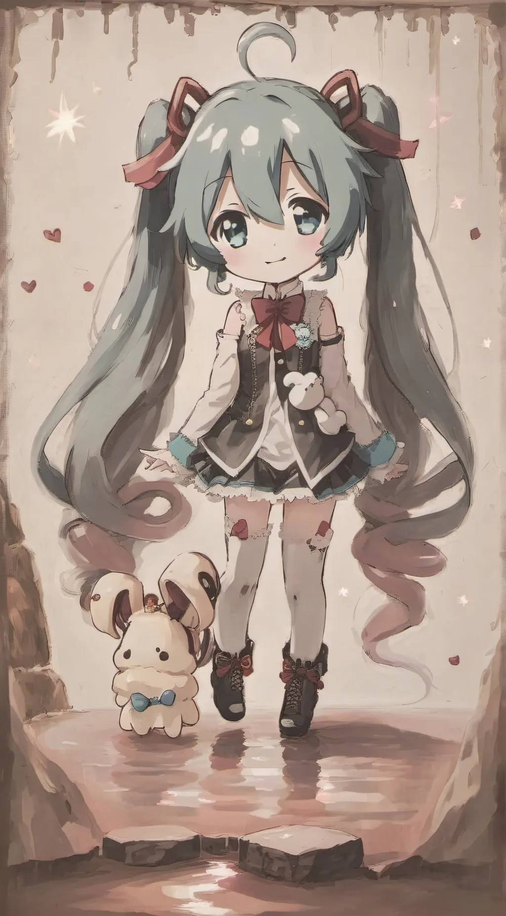 ai character: miku and cinna background
