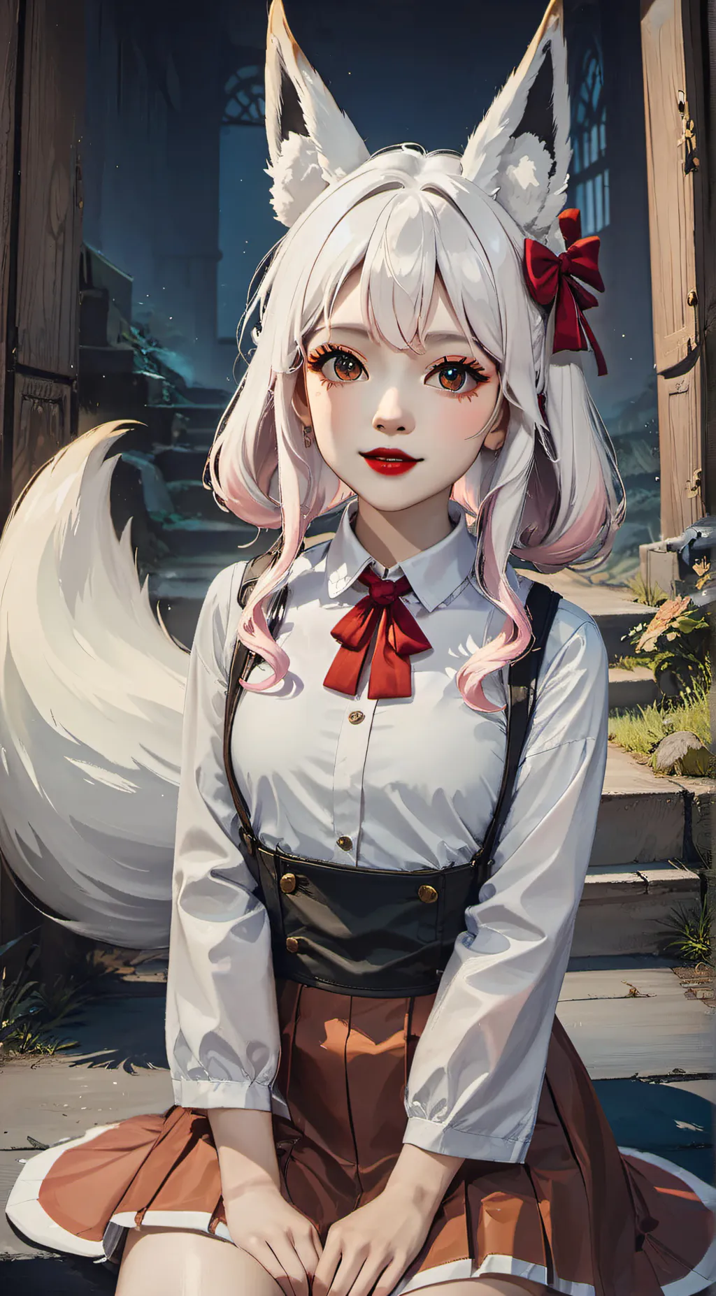 ai character: toy Mangle  background