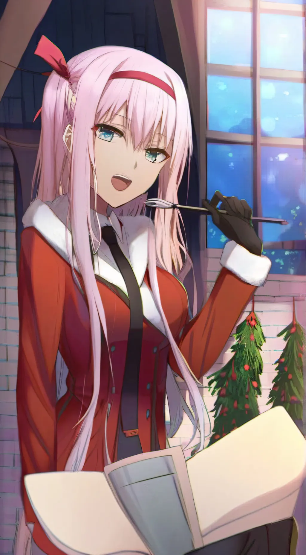 ai character: Zero two background