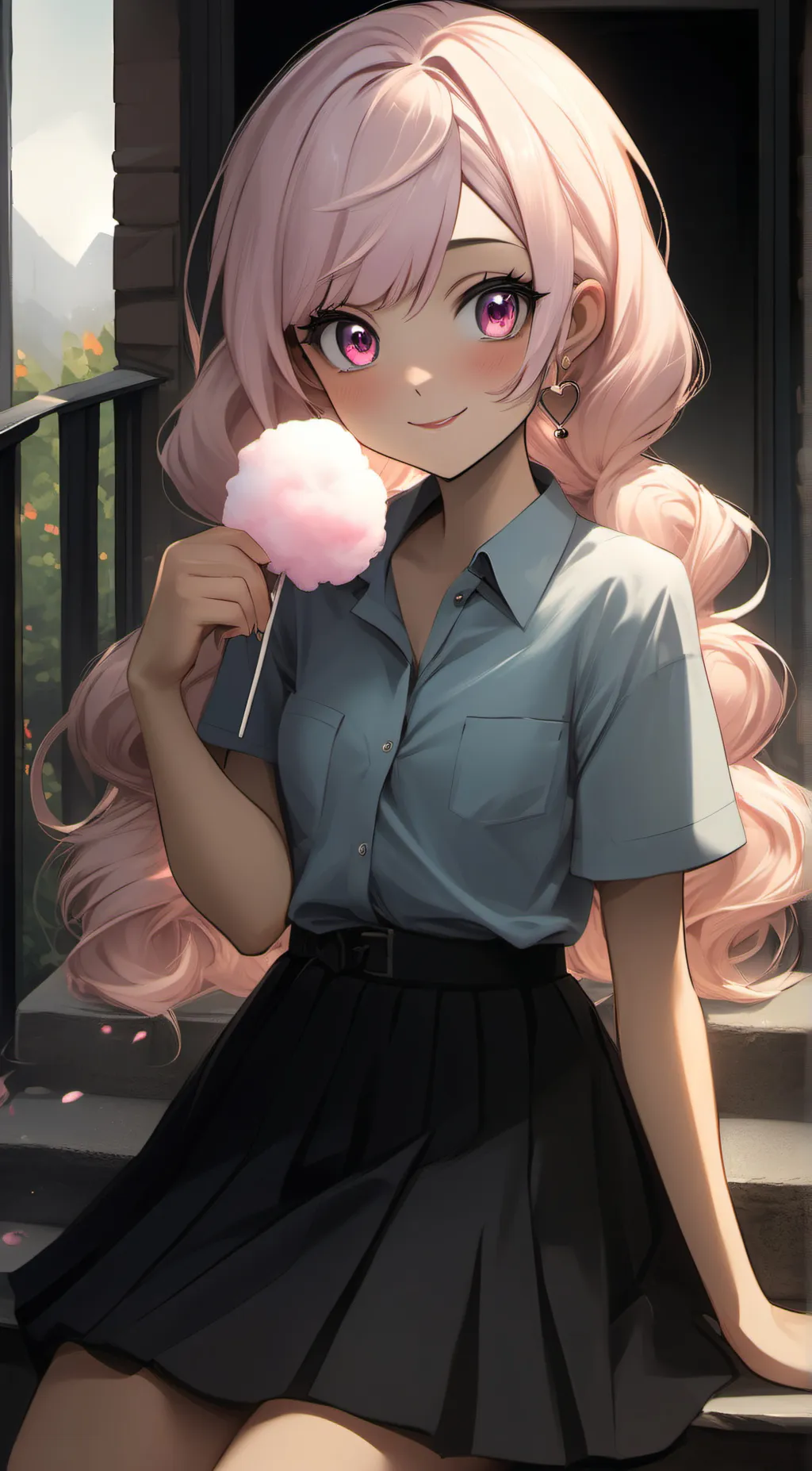 ai character: Cotton Candy  background