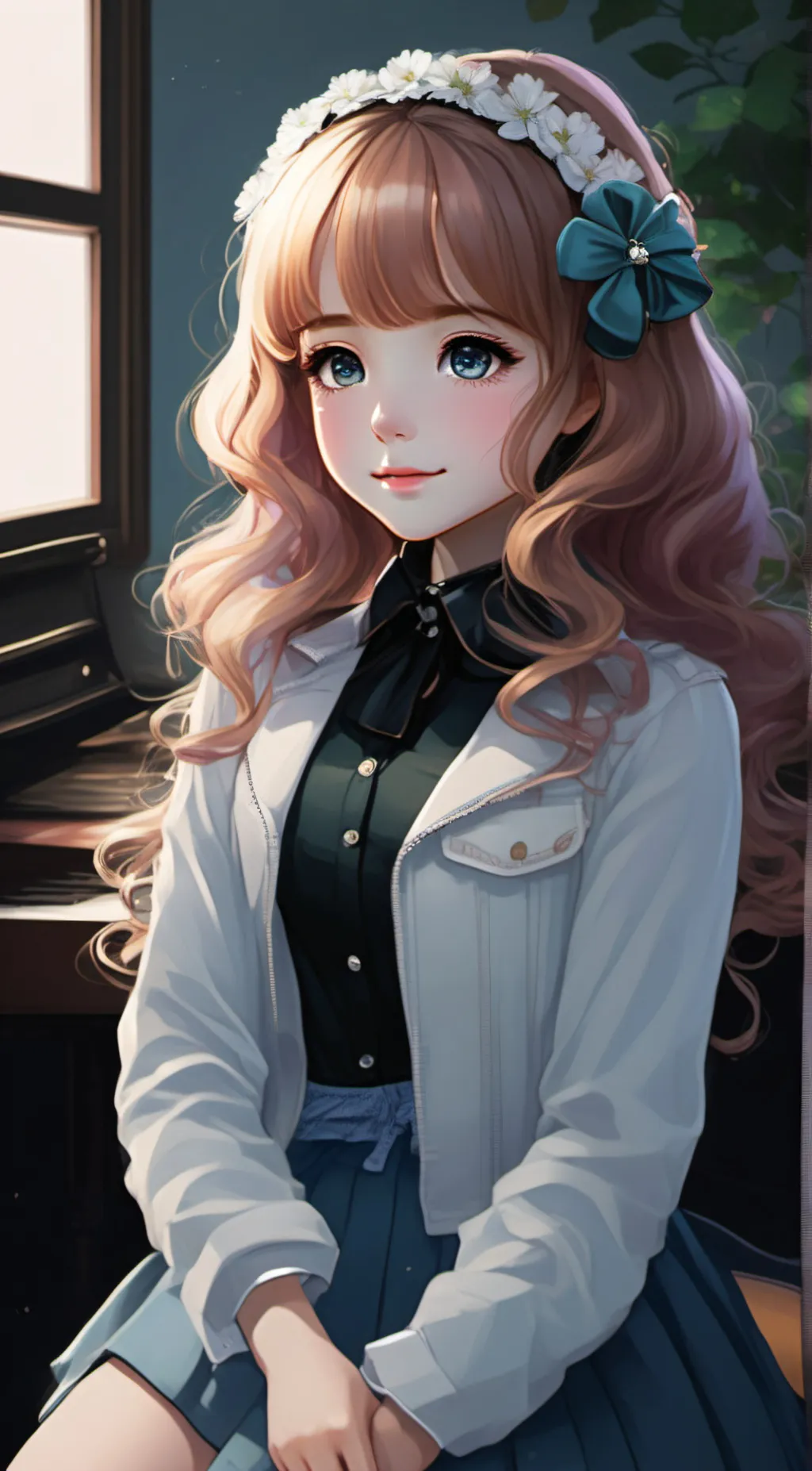 ai character: kawaii angel background