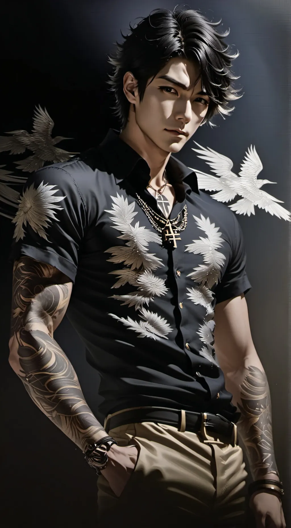 ai character: Dawn background