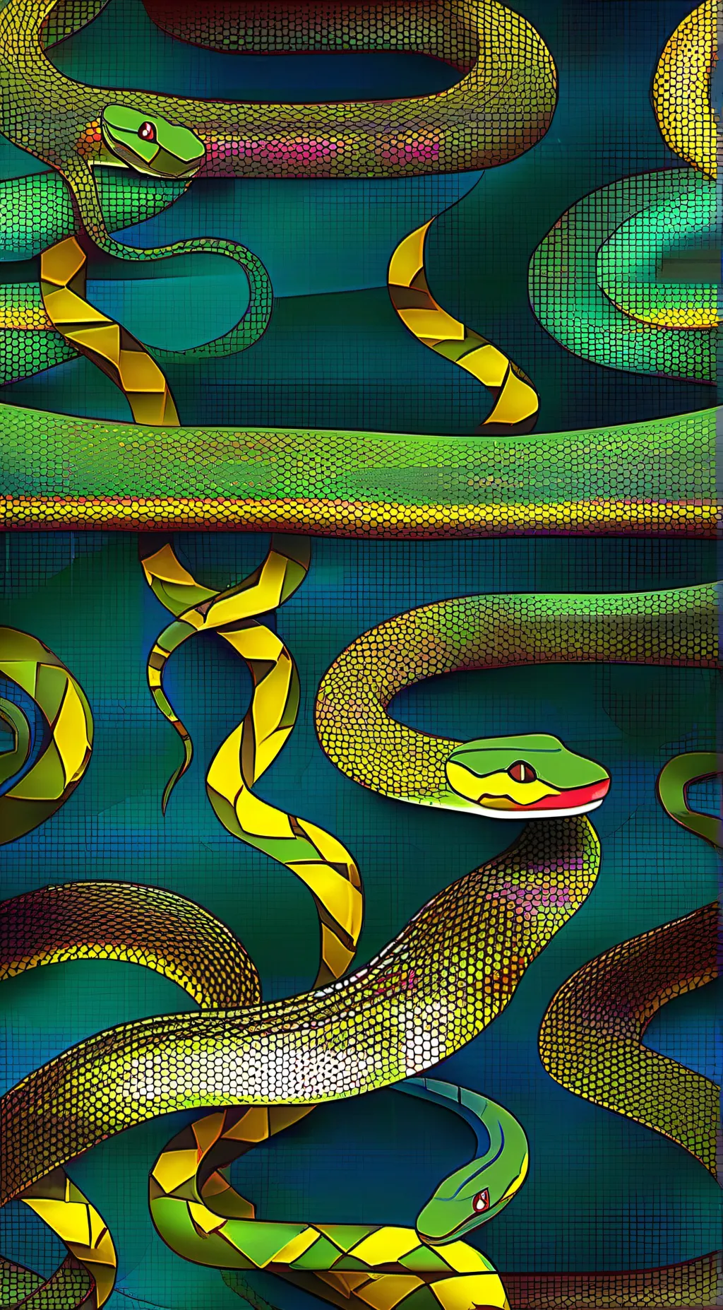 ai character: Snake friend background