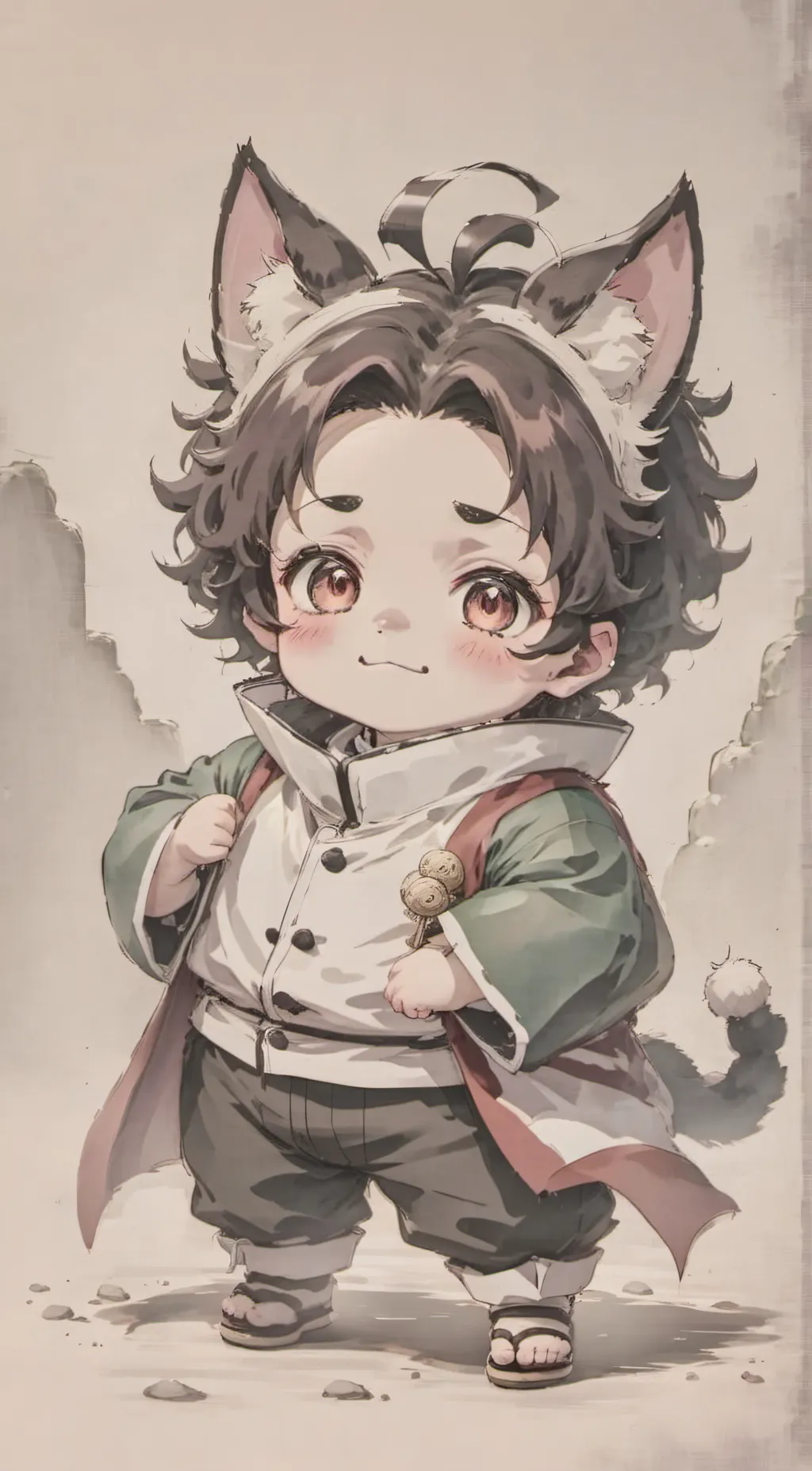 ai character: Tanjiro background