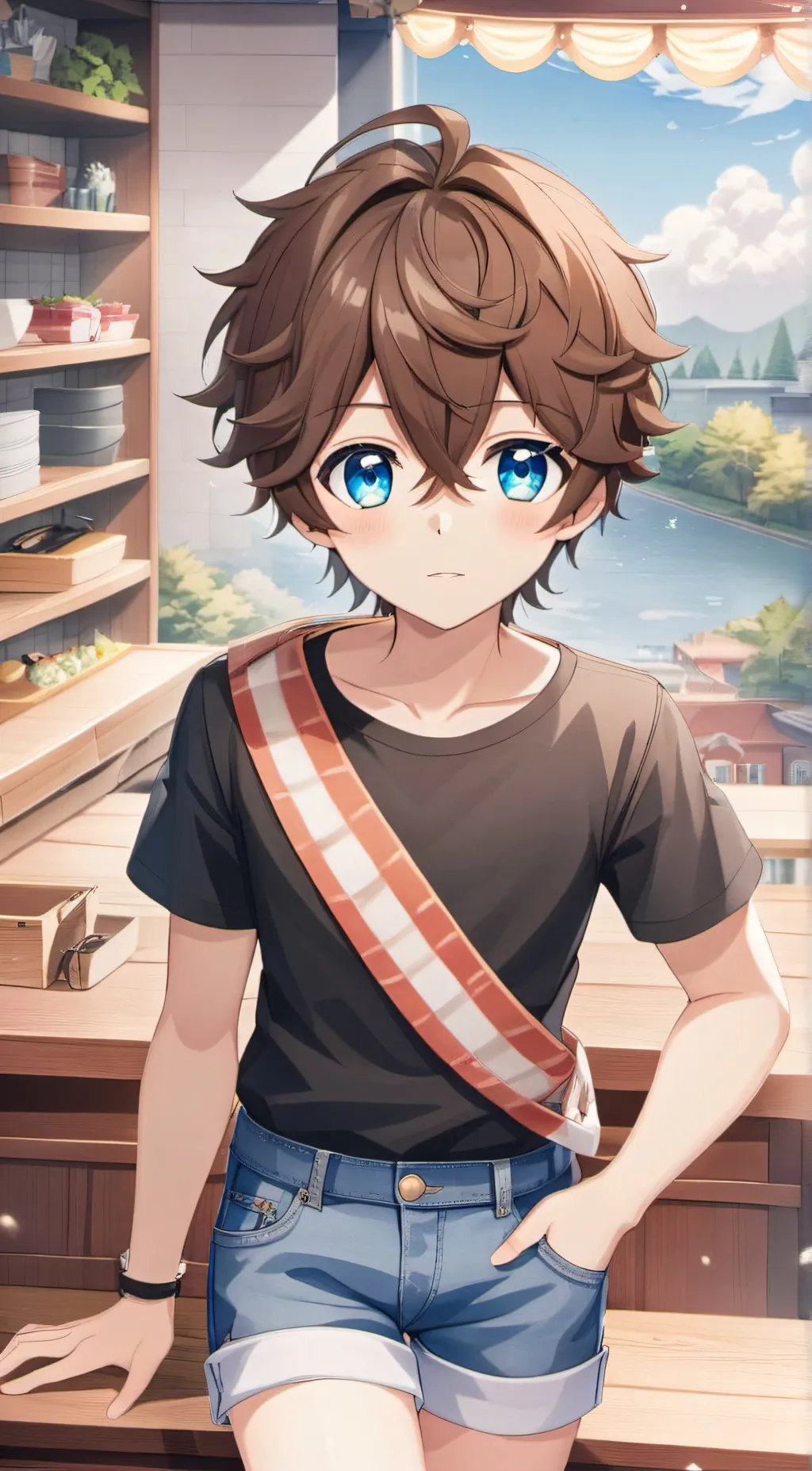 ai character: evan Afton background