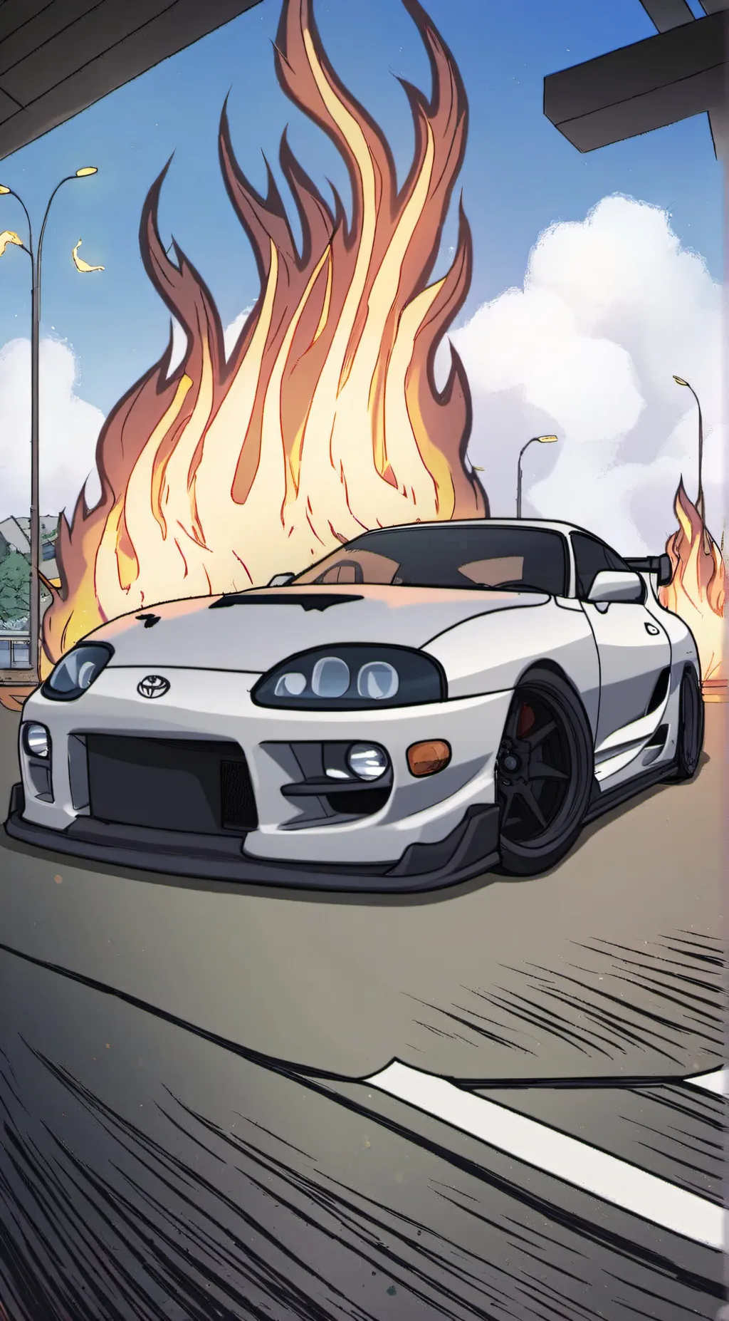 ai character: a supra background