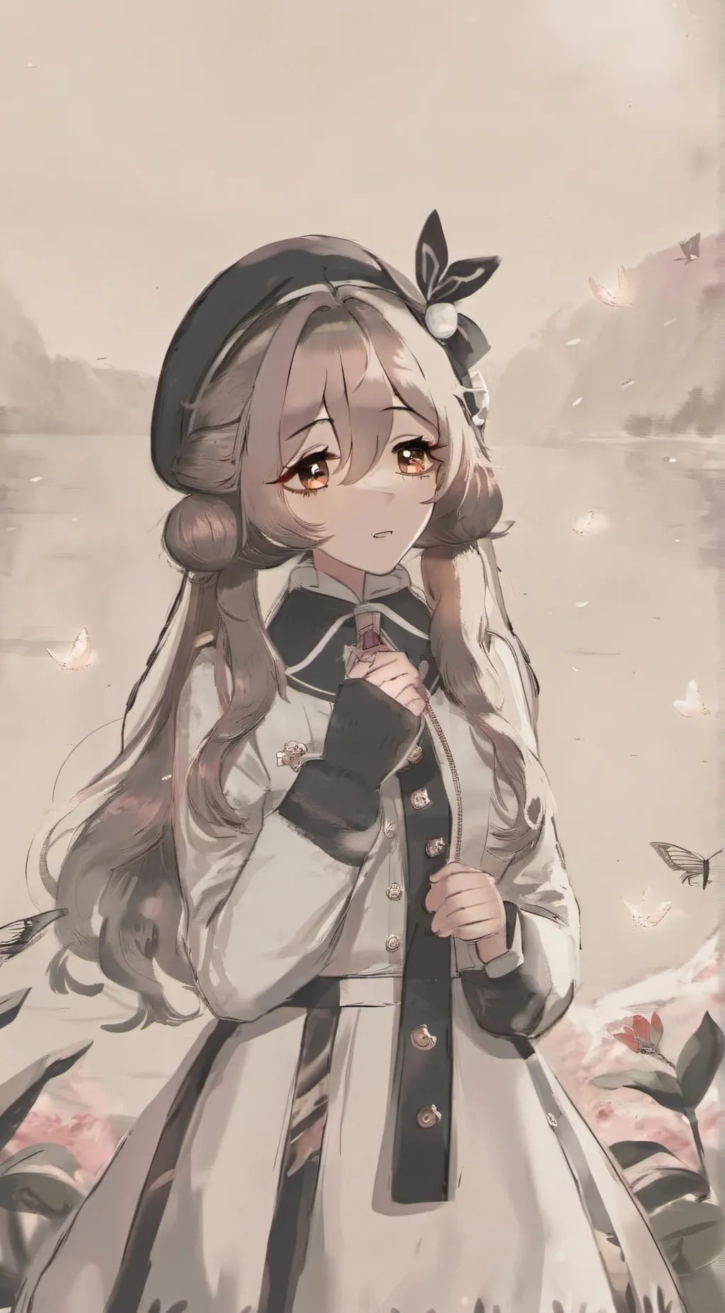 ai character: Rose background