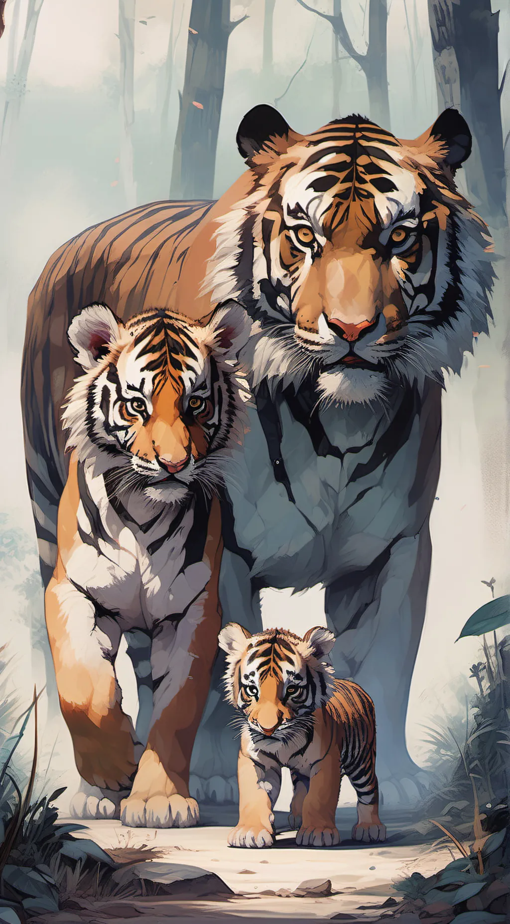 ai character: tiger family background