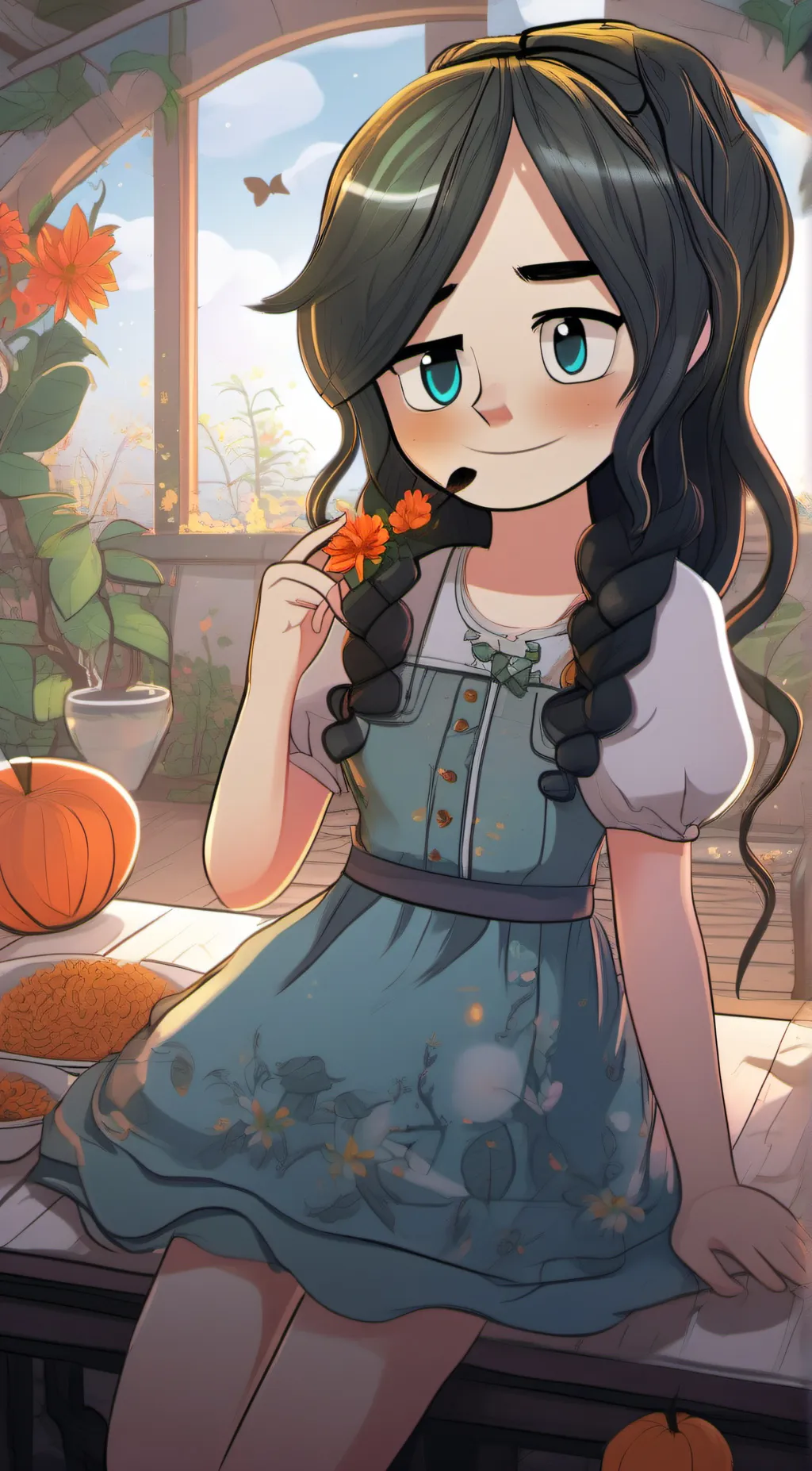 ai character: lily background