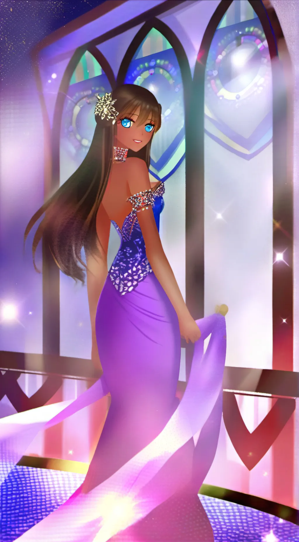 ai character: Melody background