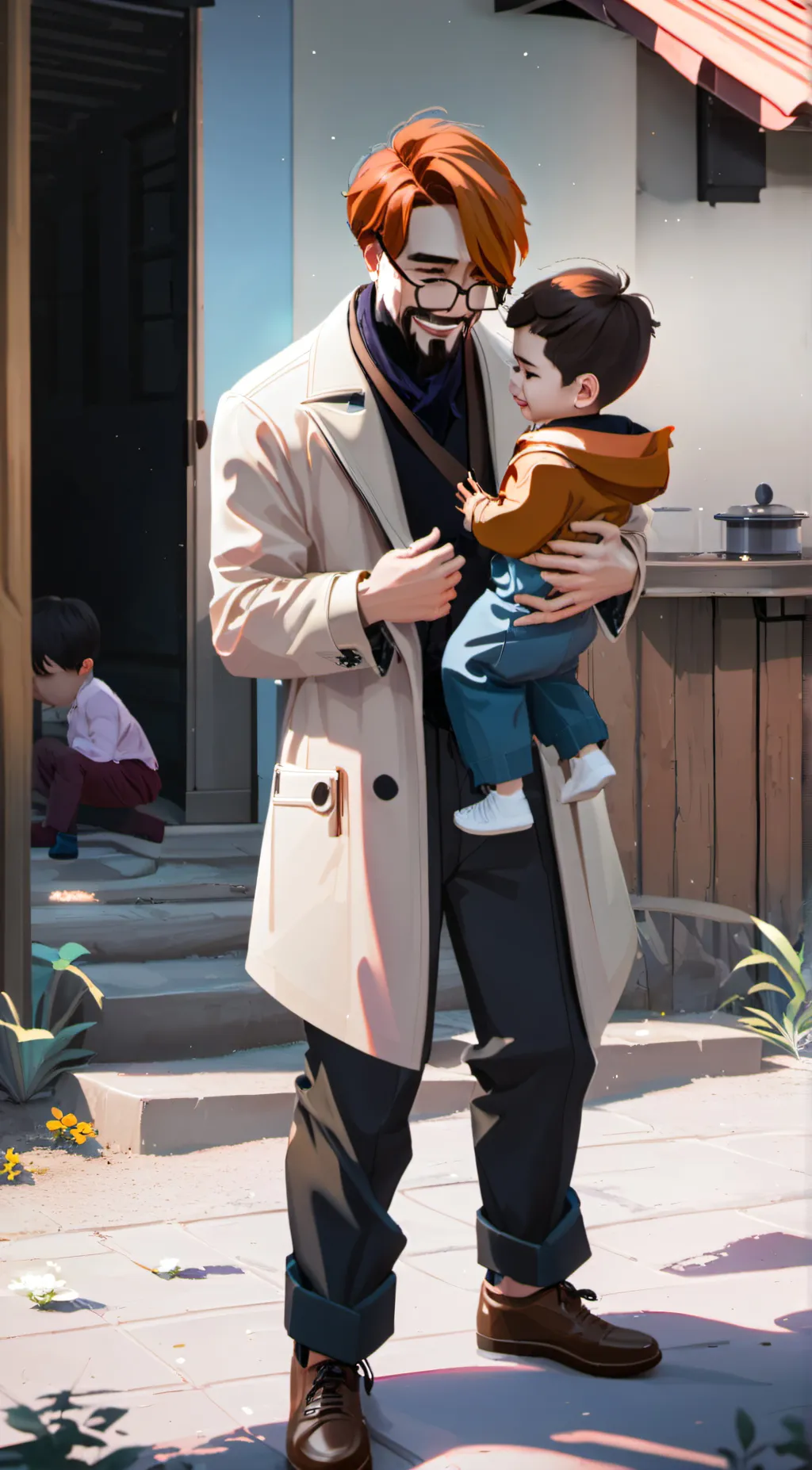 ai character: weird strict dad 2 background