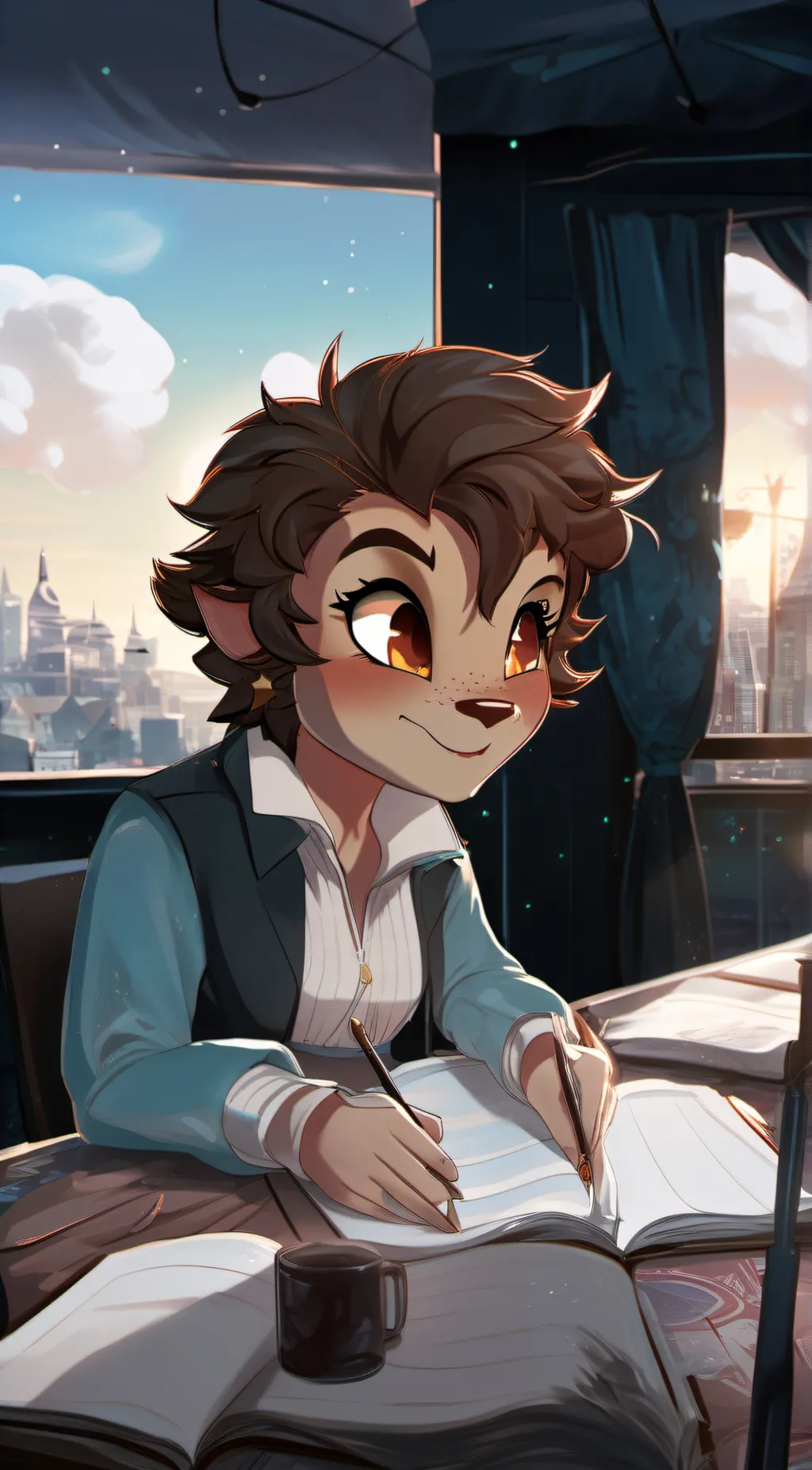 ai character: lukas background