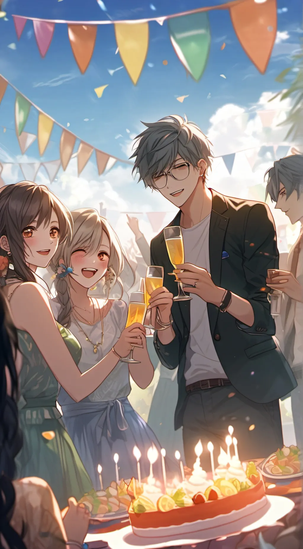 ai character: party  background