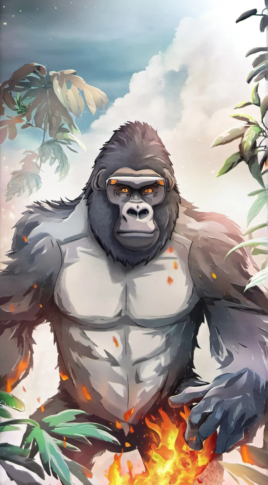 ai character: cute anime girl background