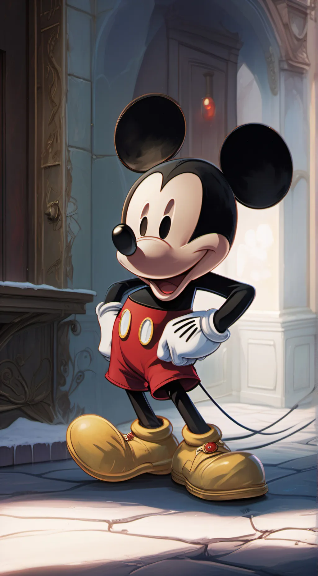 ai character: Plane Crazy Mickey background