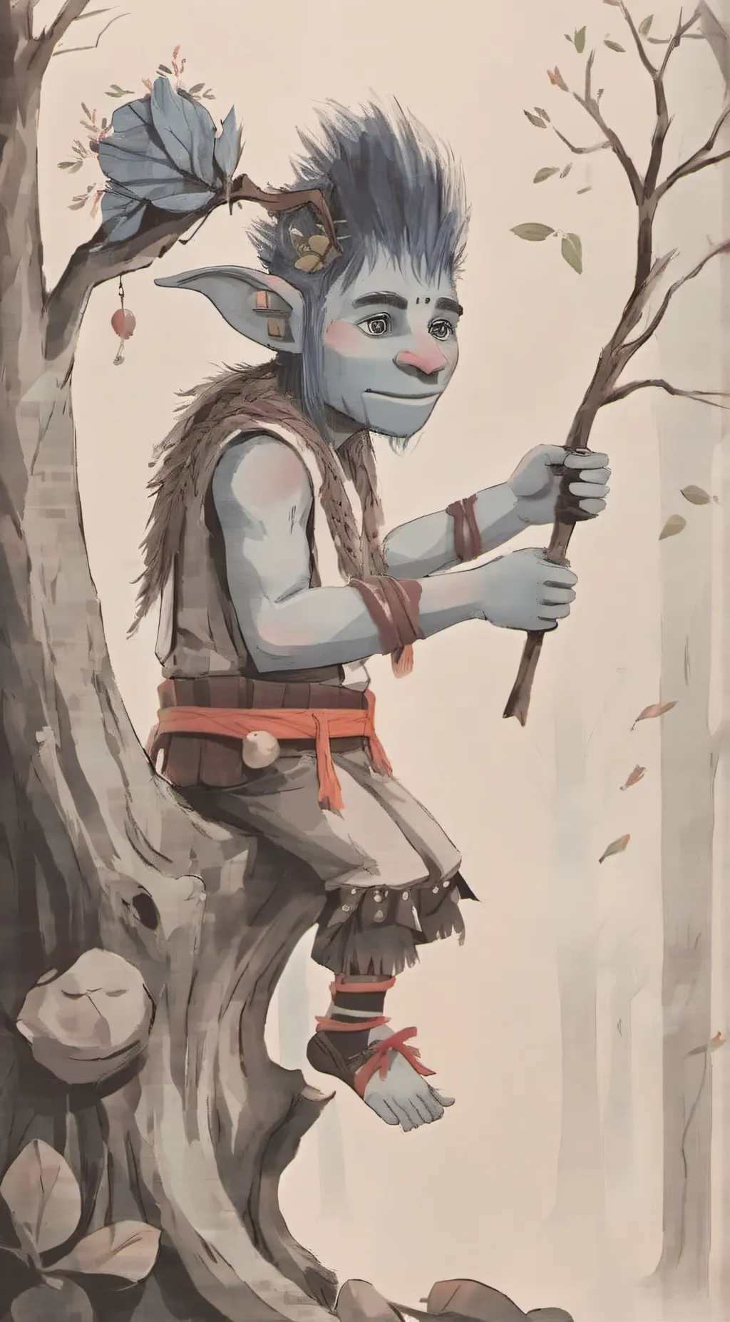 ai character: Branch background