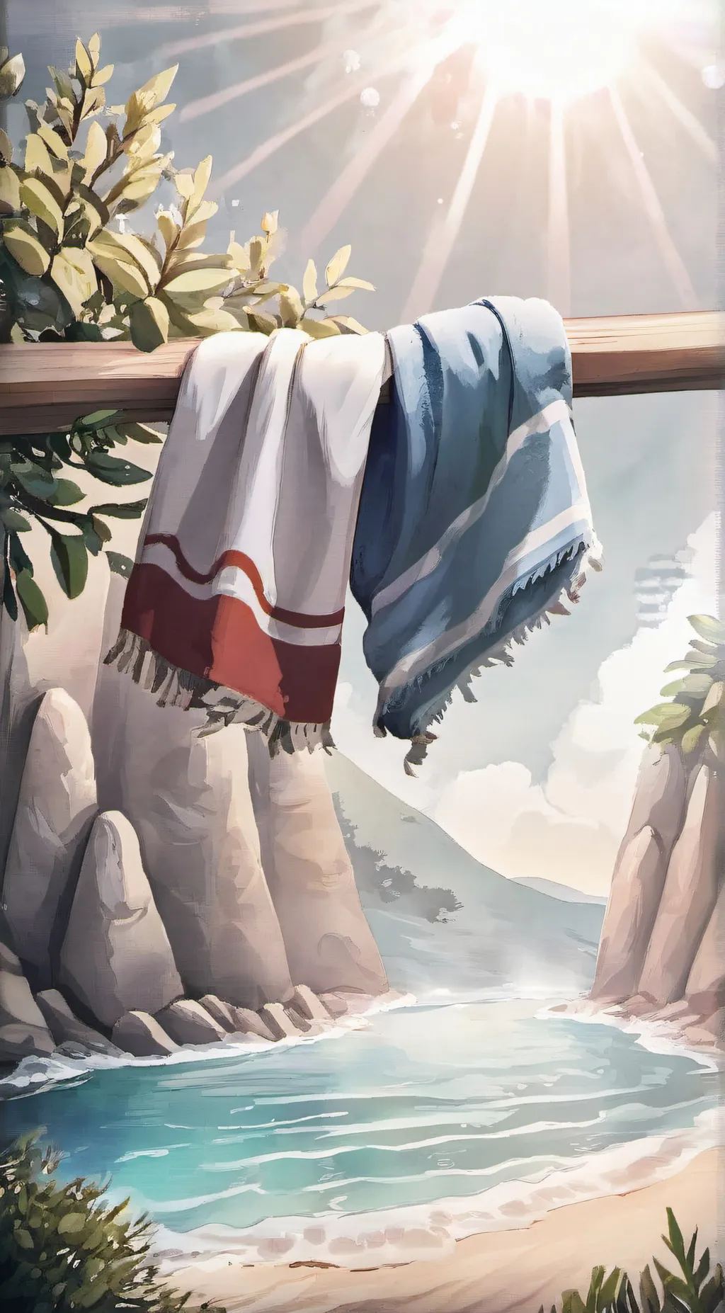 ai character: Tadc ( beach day ) background