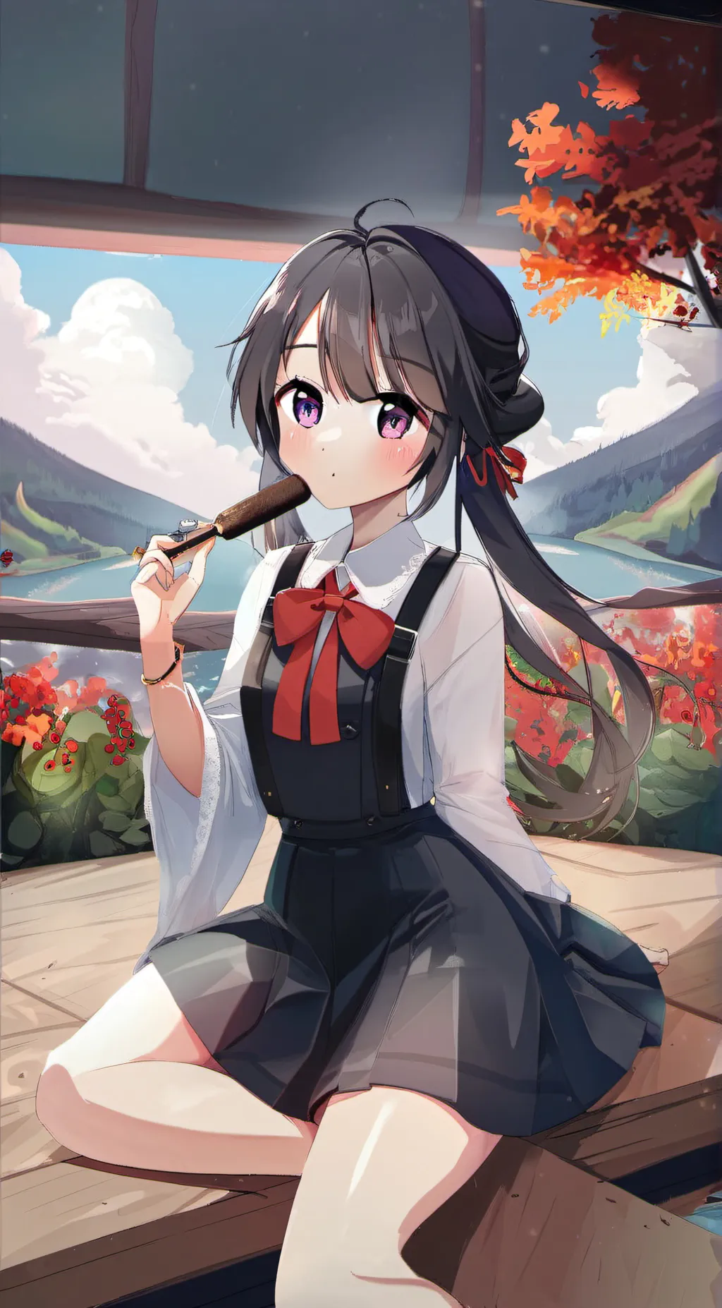 ai character: Shayla 🤍 background