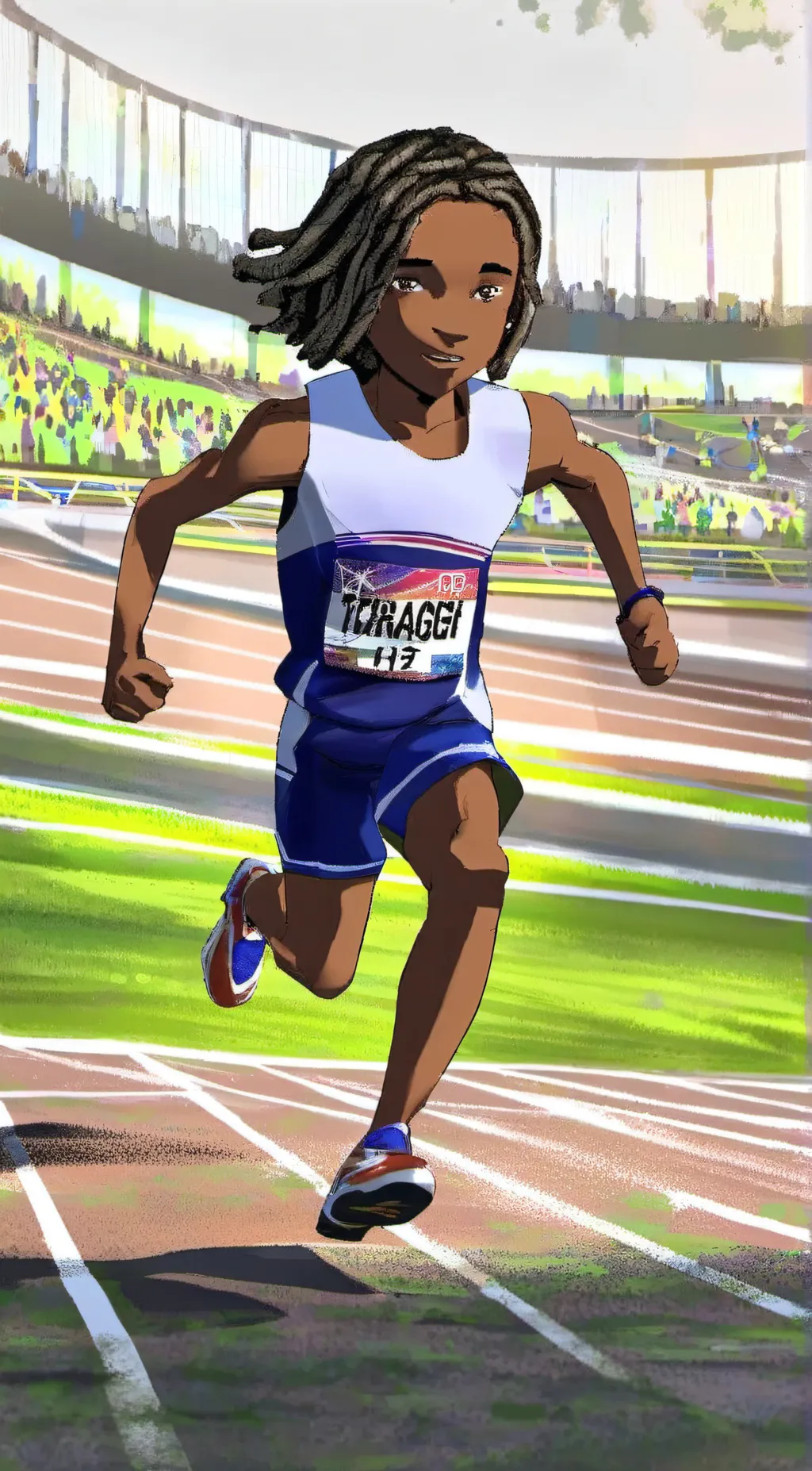 ai character: blaze background